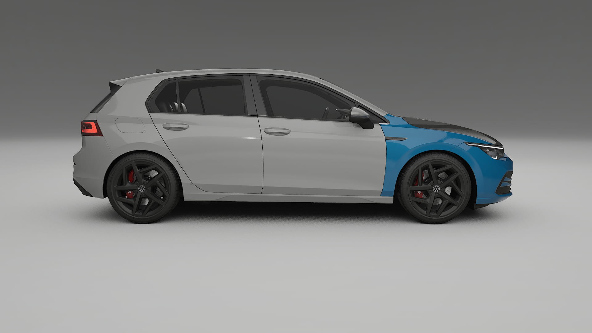 Película de Proteção de Pintura VW Golf Mk8 | Kit Frontal CrystalGuard com Capô em Estilo Carbono 2