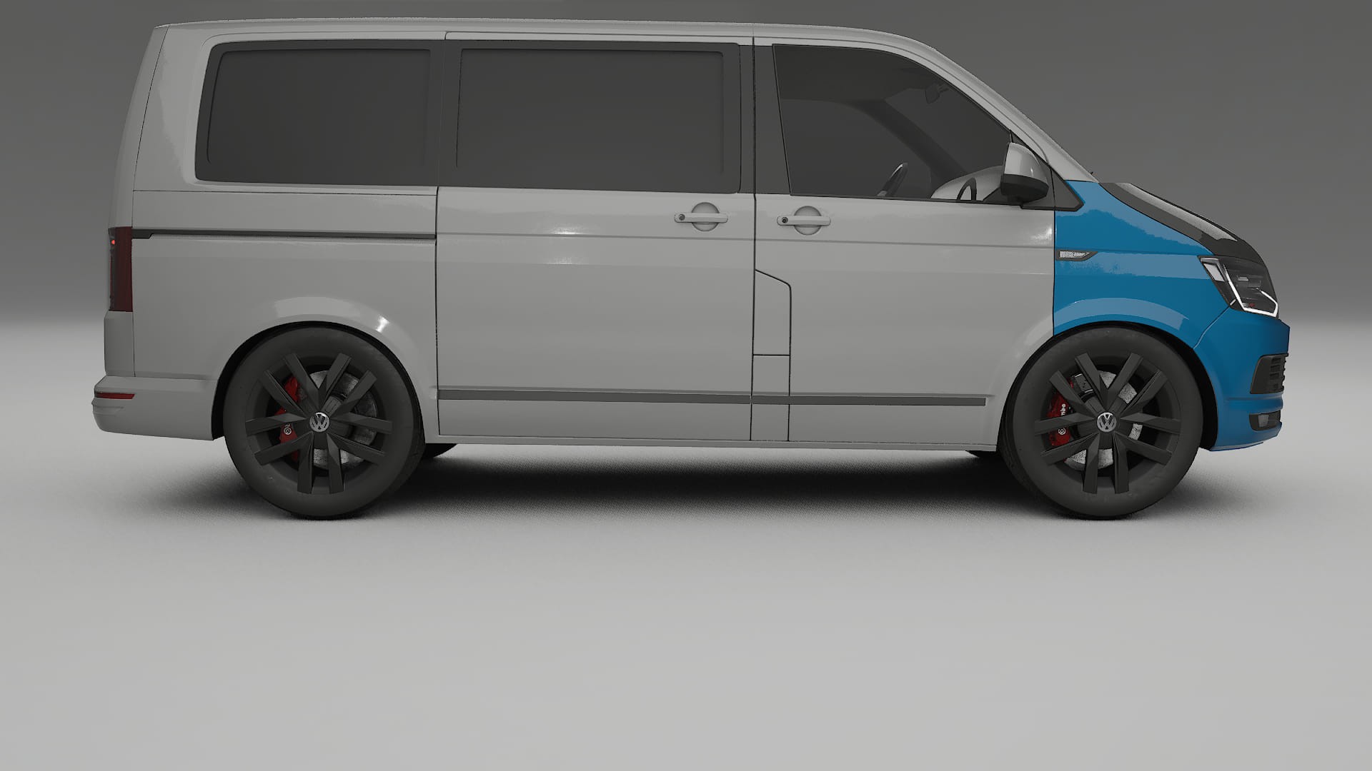 Película de Proteção de Pintura VW Transporter T6 Multivan | Kit Frontal CrystalGuard com Capô em Estilo Carbono