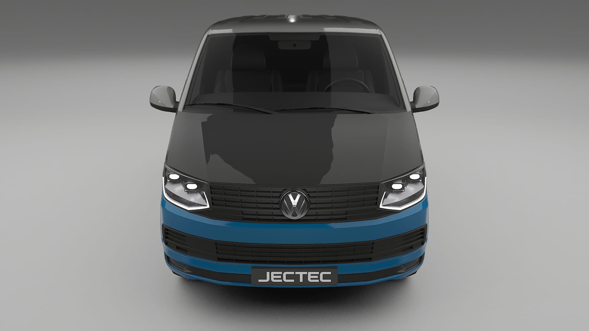 Película de Proteção de Pintura VW Transporter T6 Multivan | Kit Frontal CrystalGuard com Capô em Estilo Carbono