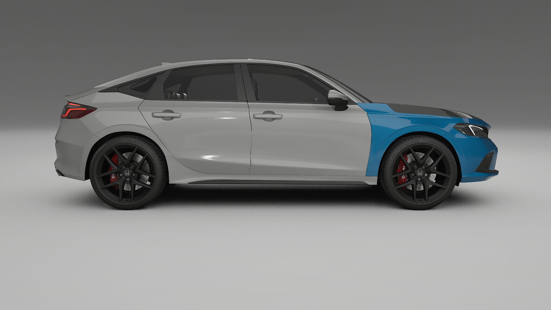 Película de Proteção de Pintura Honda Civic hatchback | Kit Frontal CrystalGuard com Capô em Estilo Carbono