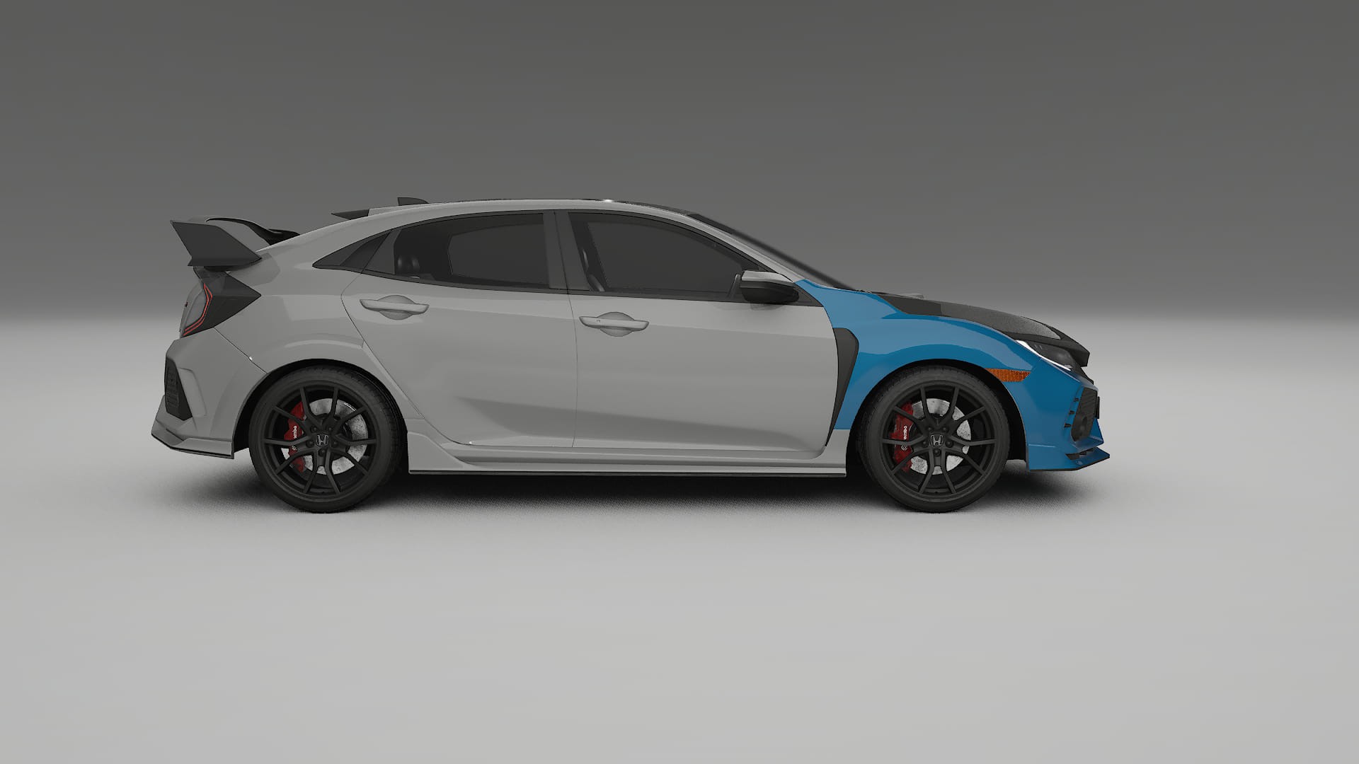 Película de Proteção de Pintura Honda Civic Type-R | Kit Frontal CrystalGuard com Capô em Estilo Carbono