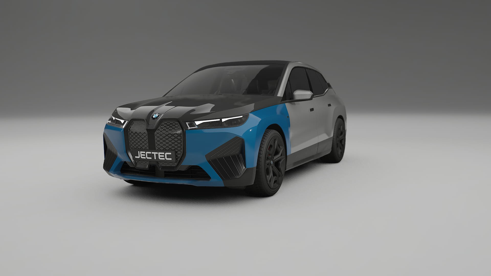 Película de Proteção de Pintura BMW iX M60 | Kit Frontal CrystalGuard com Capô em Estilo Carbono