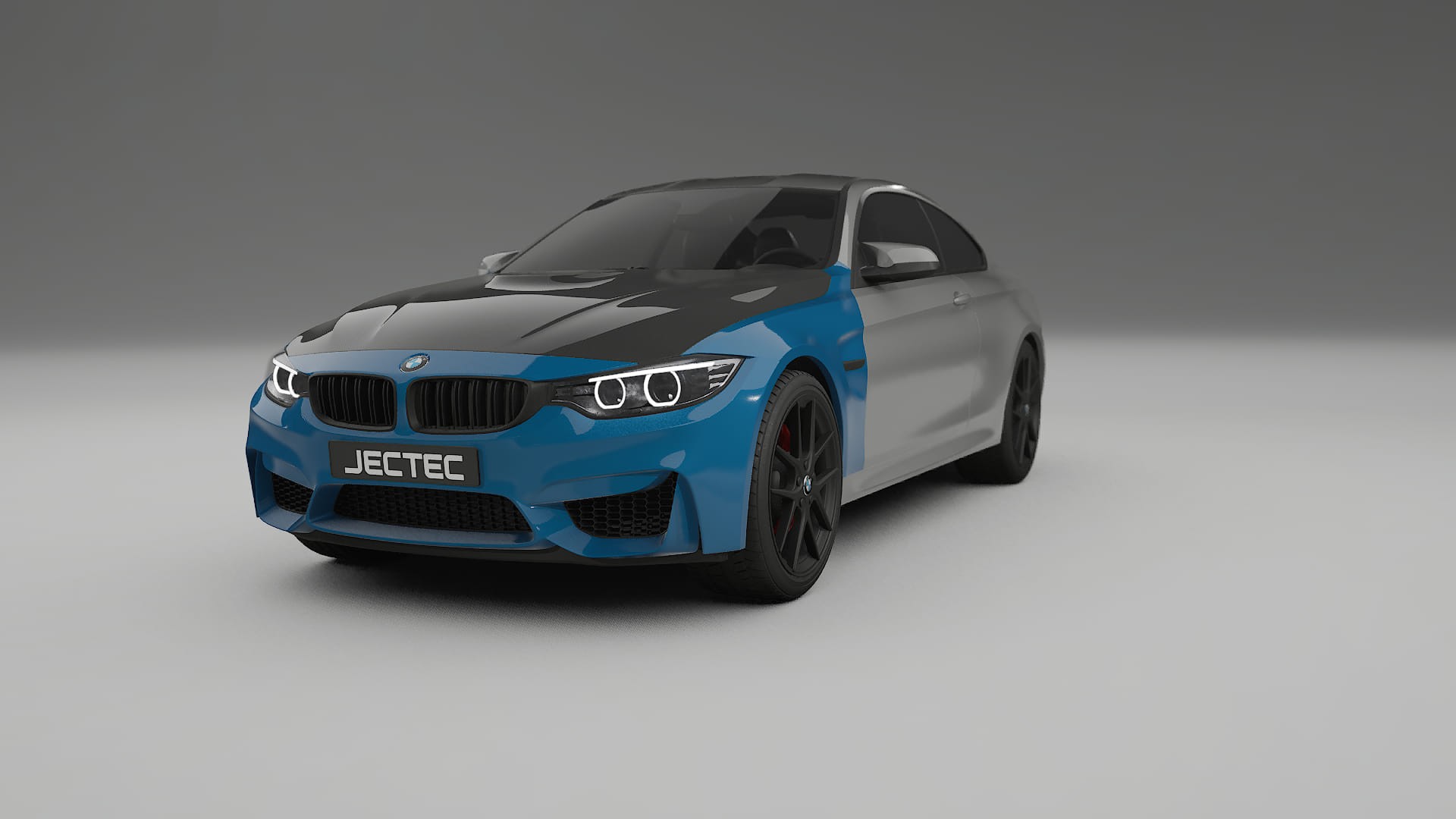 Película de Proteção de Pintura BMW M4 F82 | Kit Frontal CrystalGuard com Capô em Estilo Carbono