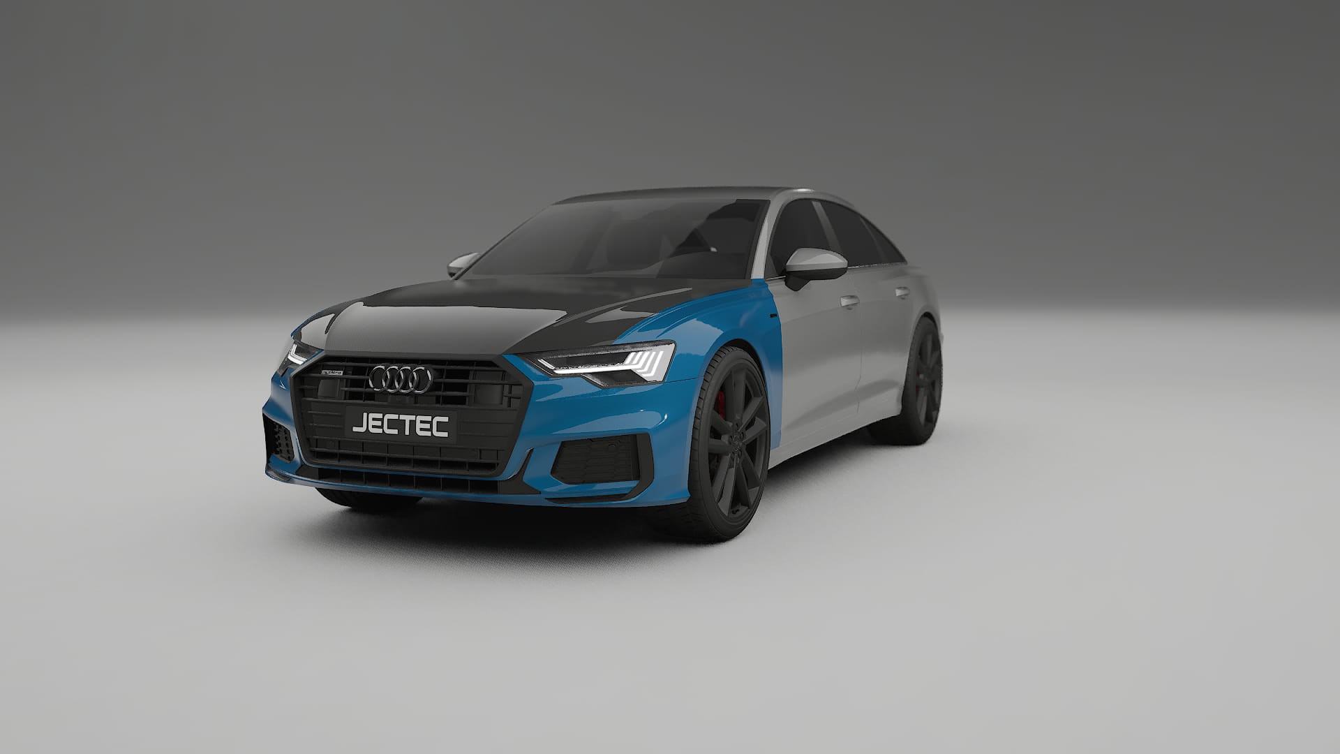 Película de Proteção de Pintura Audi A6 S-Line C8 | Kit Frontal CrystalGuard com Capô em Estilo Carbono