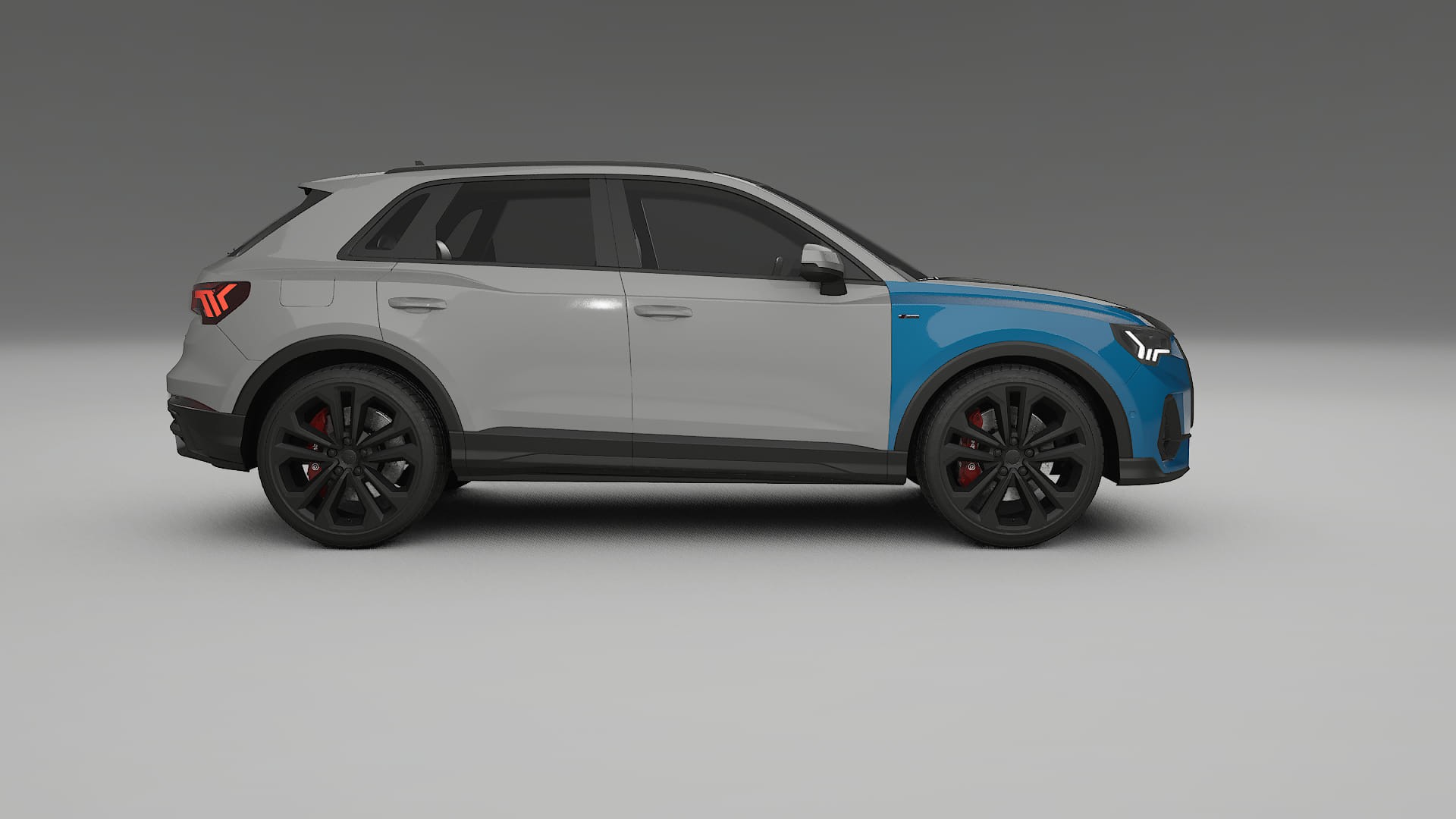 Película de Proteção de Pintura Audi Q3 S-Line F3 | Kit Frontal CrystalGuard com Capô em Estilo Carbono 2