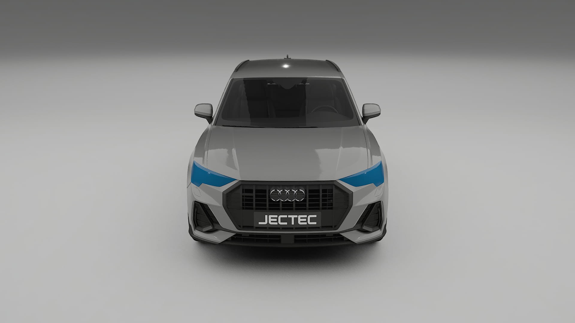 Película de Proteção de Pintura Audi Q3 S-Line F3 | Kit Frontal CrystalGuard com Capô em Estilo Carbono