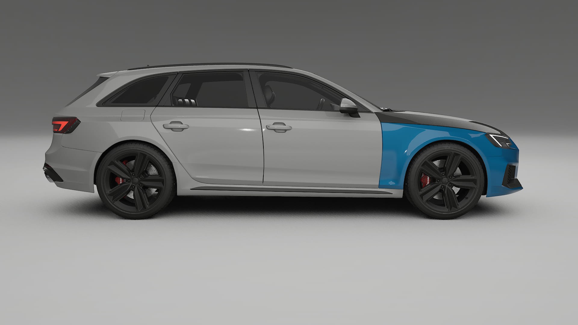 Película de Proteção de Pintura Audi RS4 Avant B9 prefacelift | Kit Frontal CrystalGuard com Capô em Estilo Carbono