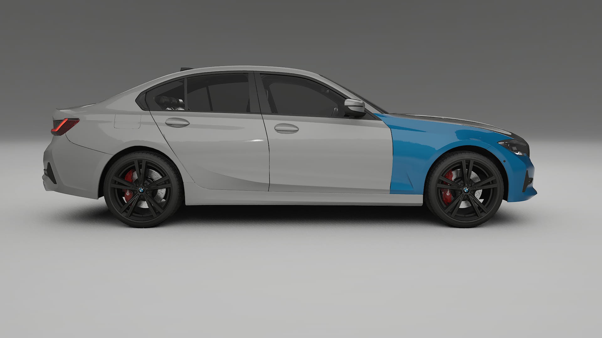 Película de Proteção de Pintura BMW 3 G20 prefacelift | Kit Frontal CrystalGuard com Capô em Estilo Carbono