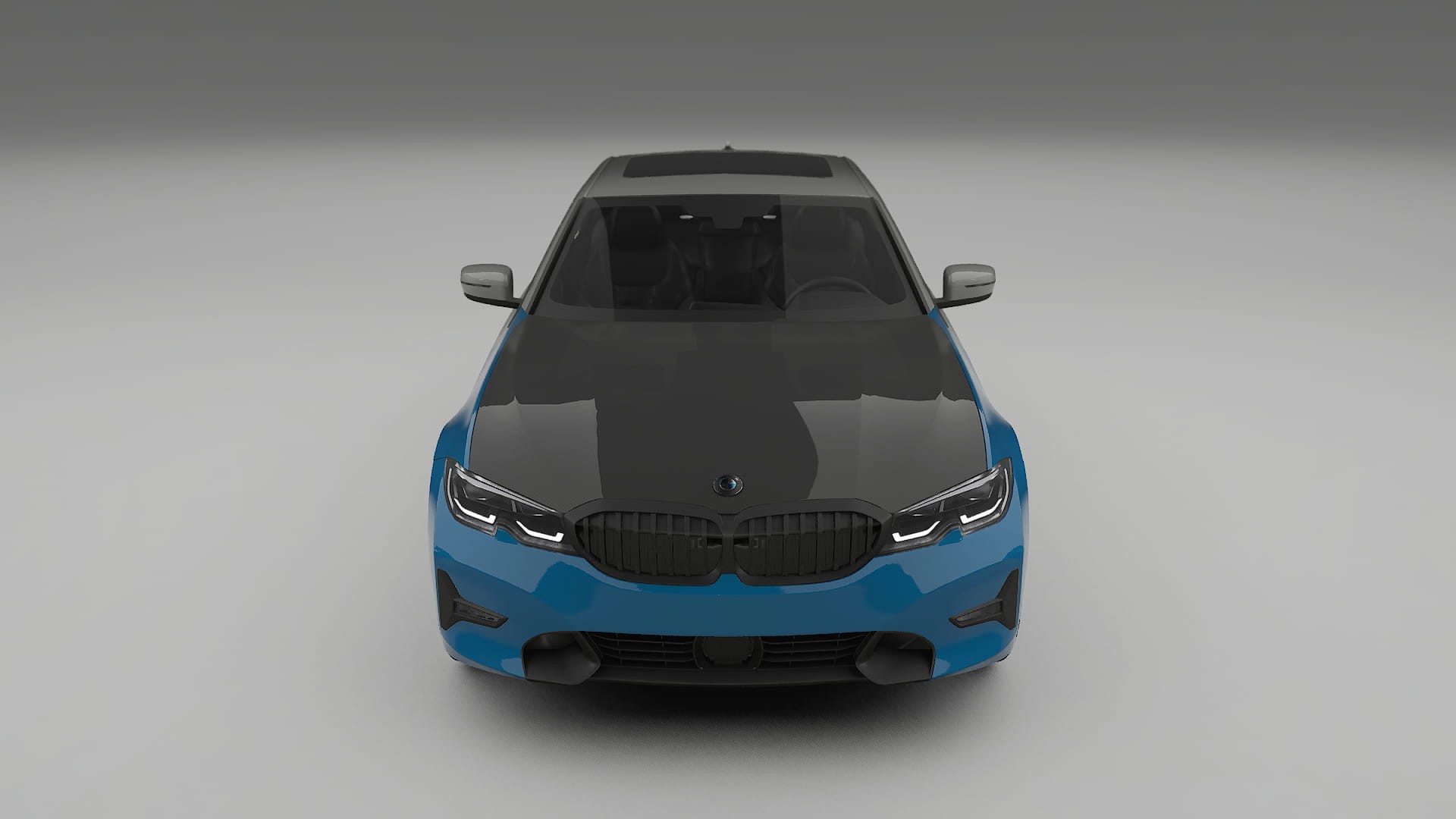 Película de Proteção de Pintura BMW 3 G20 prefacelift | Kit Frontal CrystalGuard com Capô em Estilo Carbono