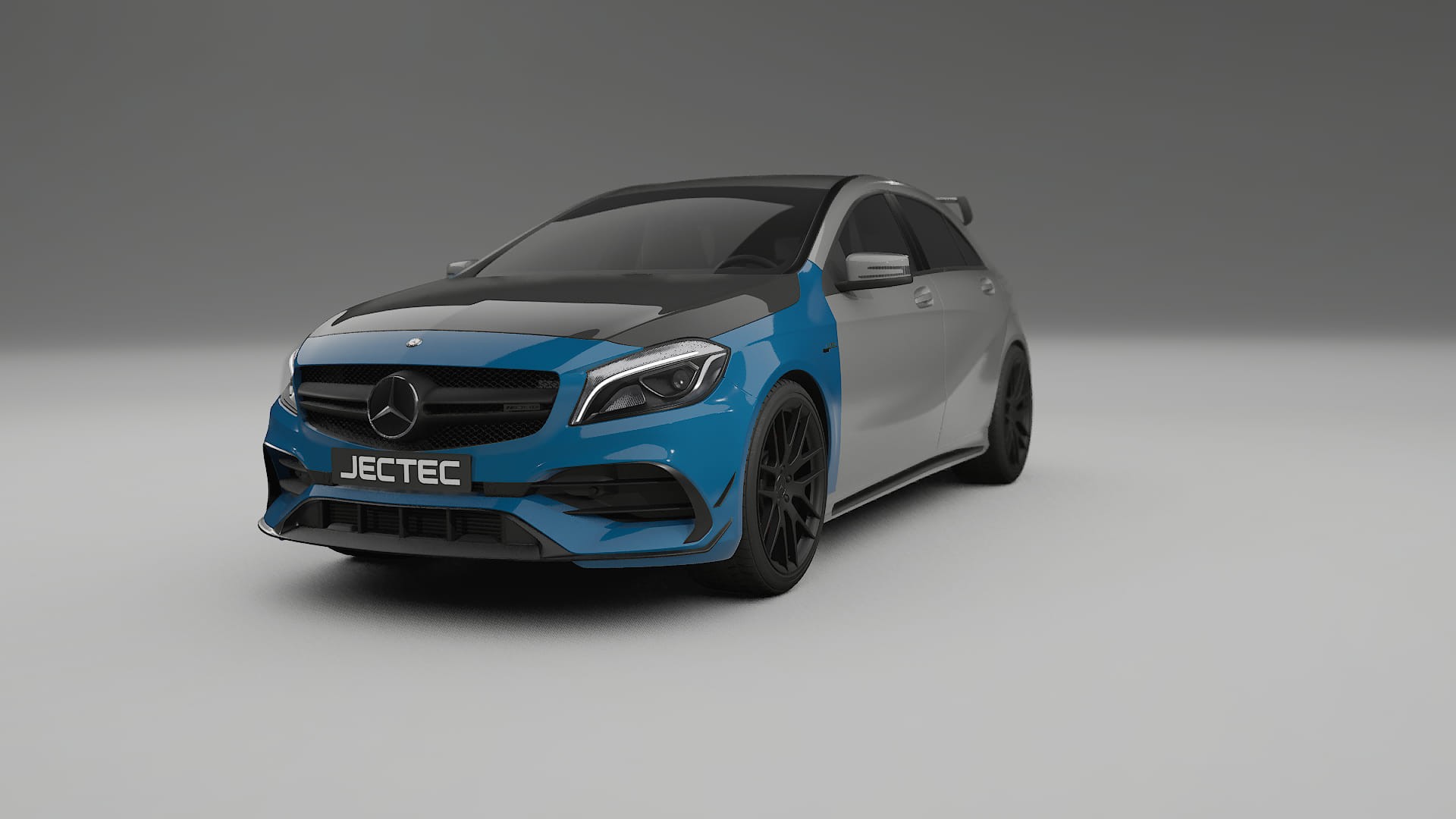 Película de Proteção de Pintura Mercedes A45 AMG W176 | Kit Frontal CrystalGuard com Capô em Estilo Carbono