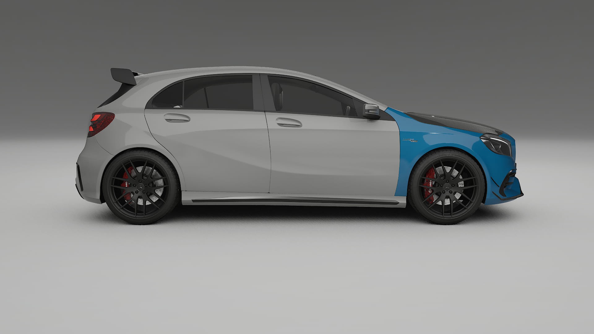 Película de Proteção de Pintura Mercedes A45 AMG W176 | Kit Frontal CrystalGuard com Capô em Estilo Carbono 2