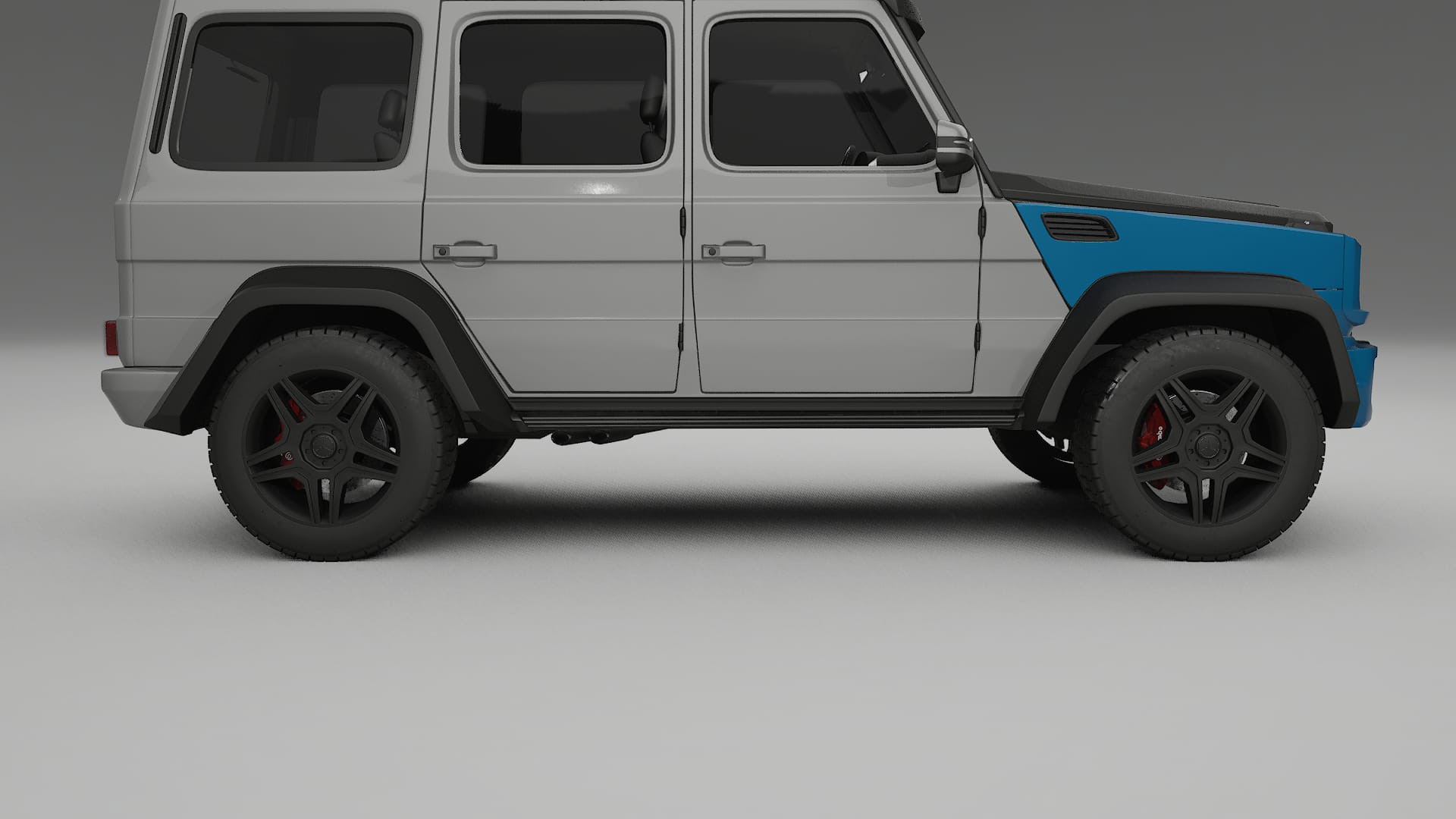 Película de Proteção de Pintura Mercedes G-class 4x4 W463 | Kit Frontal CrystalGuard com Capô em Estilo Carbono
