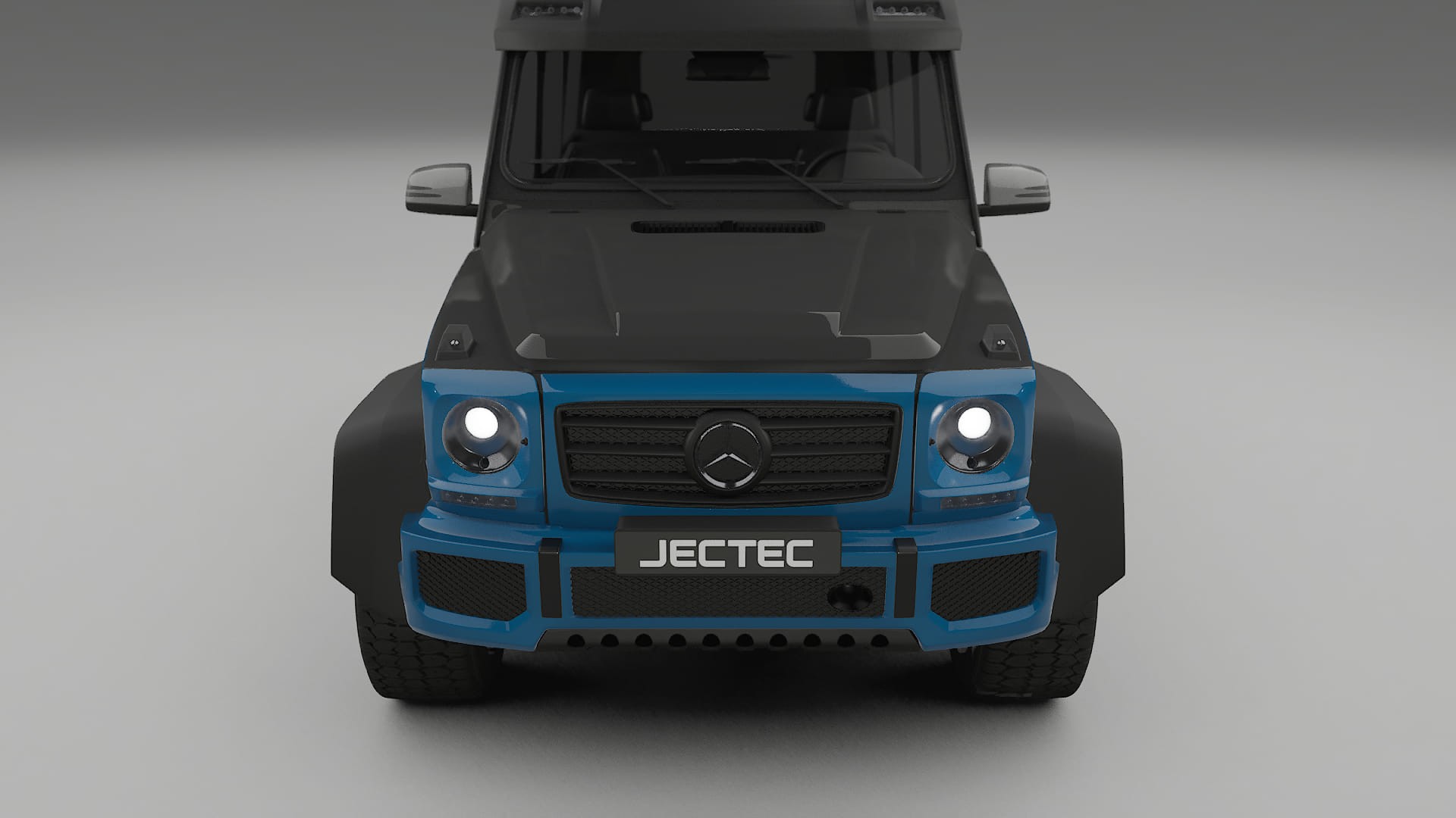 Película de Proteção de Pintura Mercedes G-class 4x4 W463 | Kit Frontal CrystalGuard com Capô em Estilo Carbono