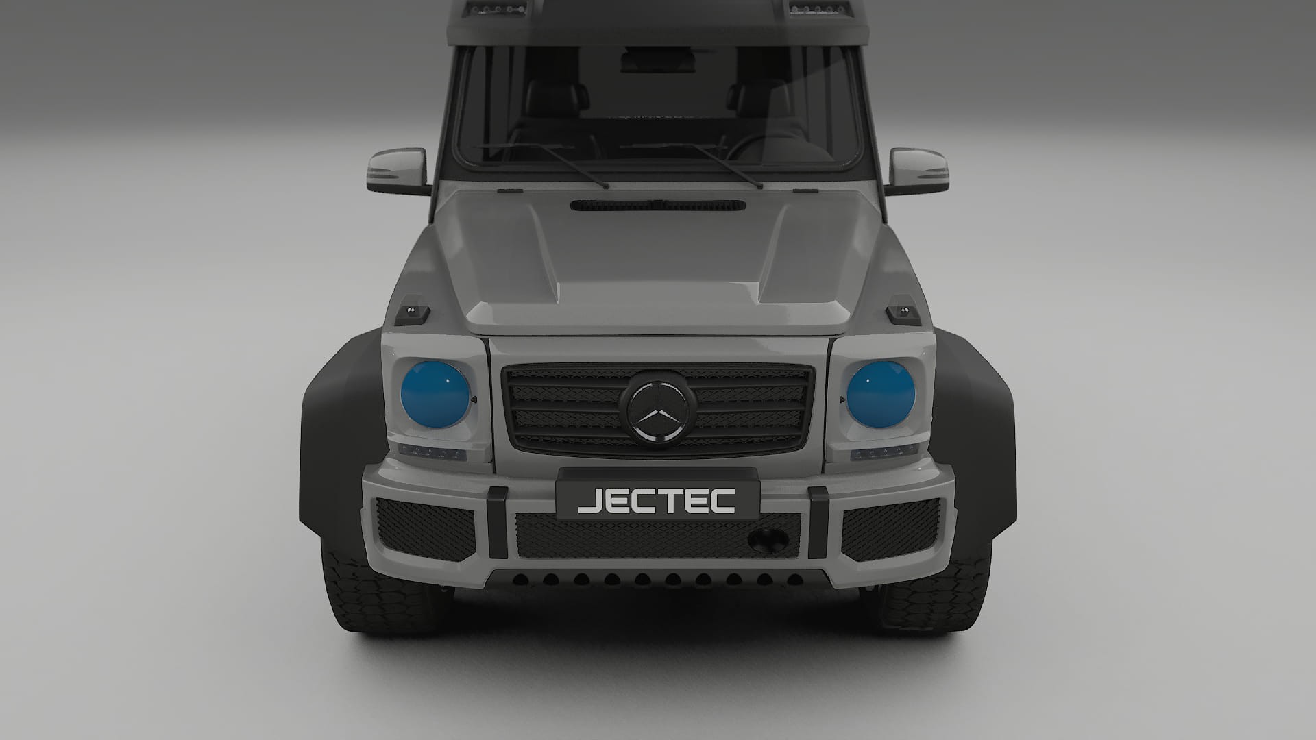 Película de Proteção de Pintura Mercedes G-class 4x4 W463 | Kit Frontal CrystalGuard com Capô em Estilo Carbono