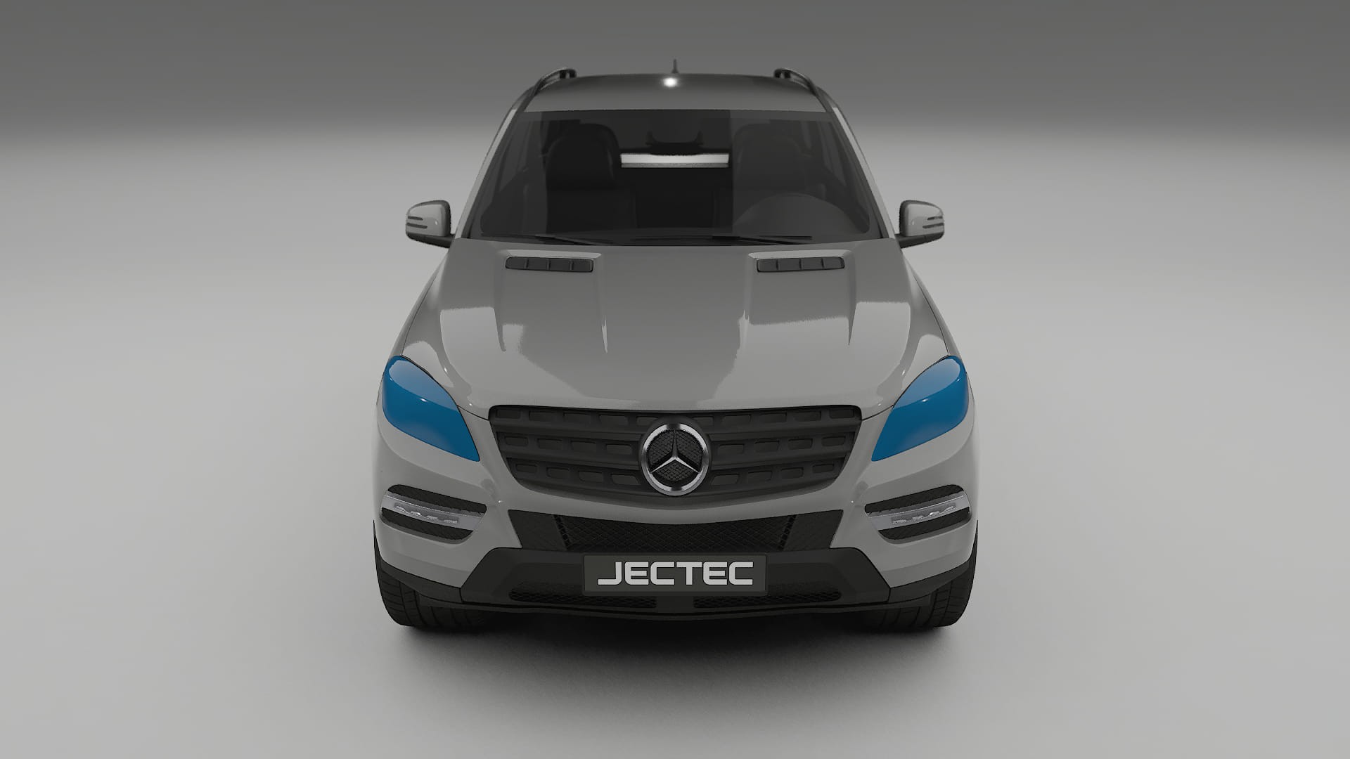 Película de Proteção de Pintura Mercedes M-class W166 | Kit Frontal CrystalGuard com Capô em Estilo Carbono
