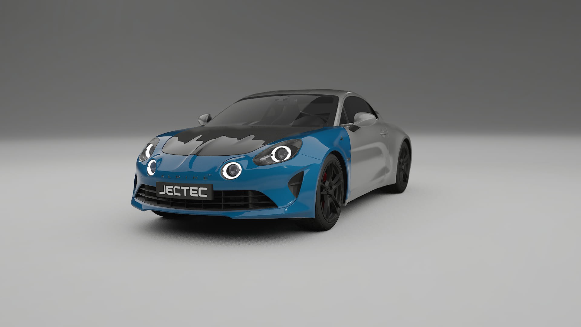Película de Proteção de Pintura Renault Alpine A110 | Kit Frontal CrystalGuard com Capô em Estilo Carbono