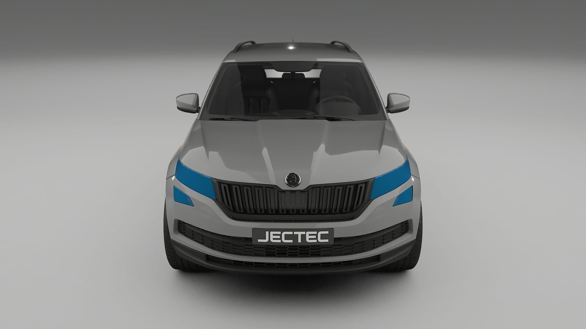 Película de Proteção de Pintura Škoda Kodiaq NS7 | Kit Frontal CrystalGuard com Capô em Estilo Carbono