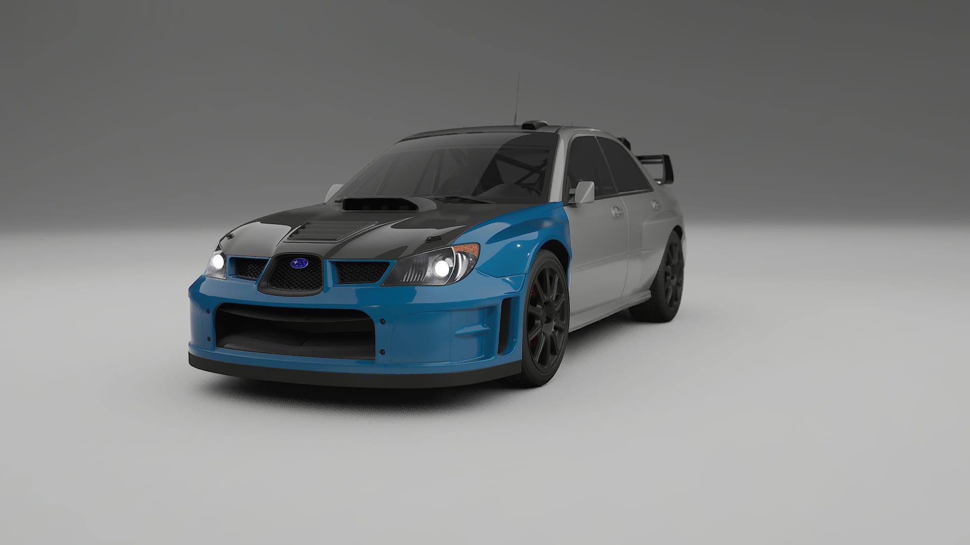 Película de Proteção de Pintura Subaru Impreza WRC GD | Kit Frontal CrystalGuard com Capô em Estilo Carbono