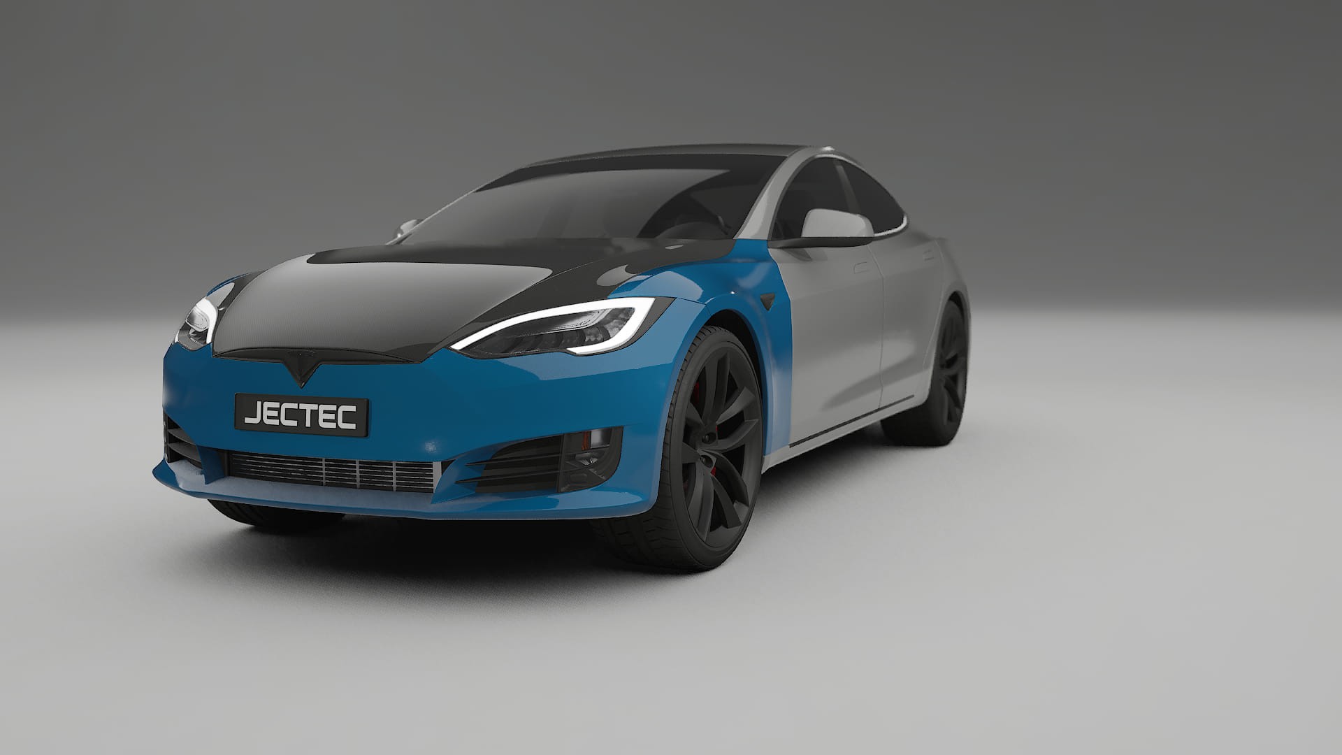 Película de Proteção de Pintura Tesla Model-S Refresh | Kit Frontal CrystalGuard com Capô em Estilo Carbono