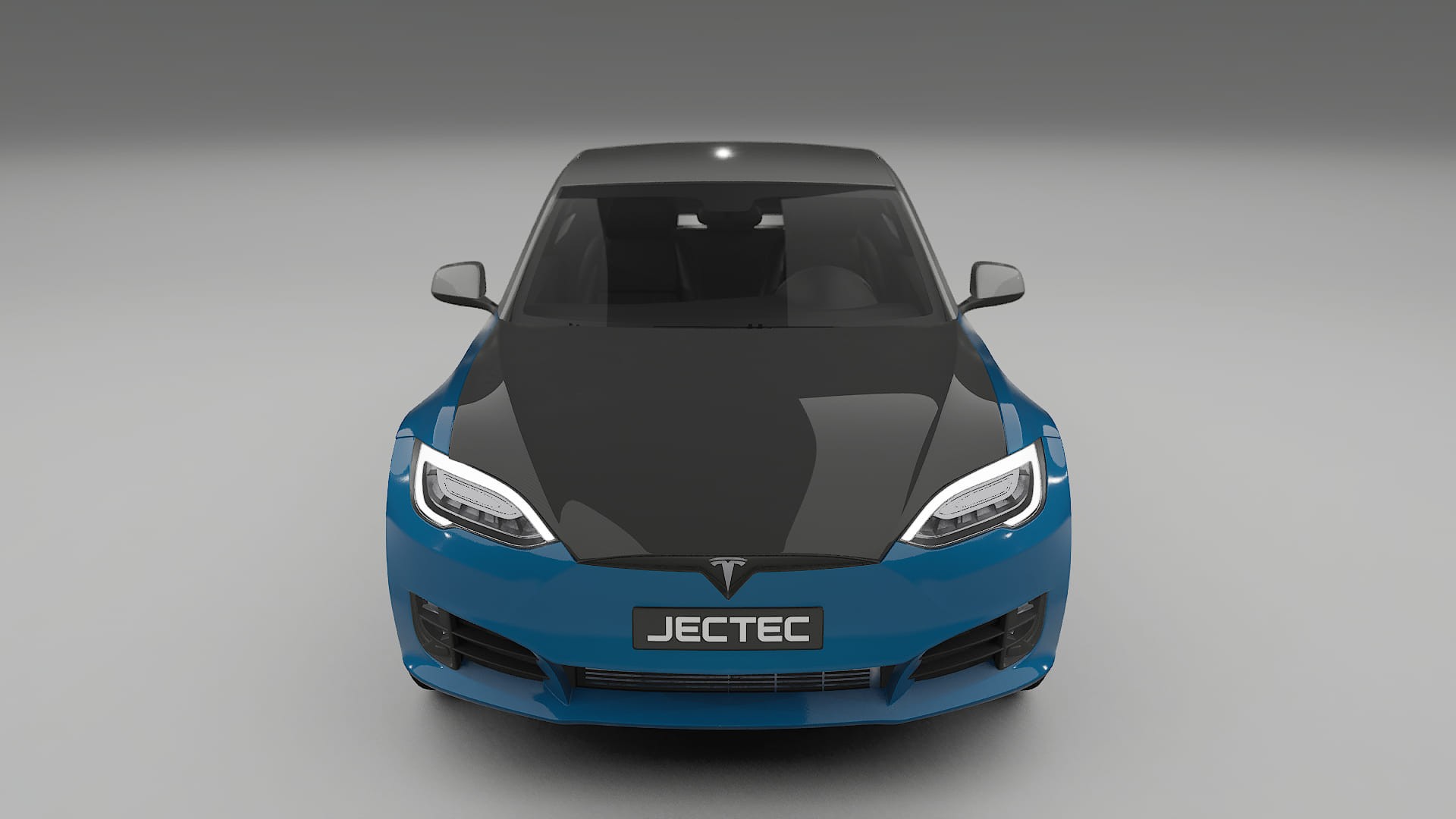 Película de Proteção de Pintura Tesla Model-S Refresh | Kit Frontal CrystalGuard com Capô em Estilo Carbono