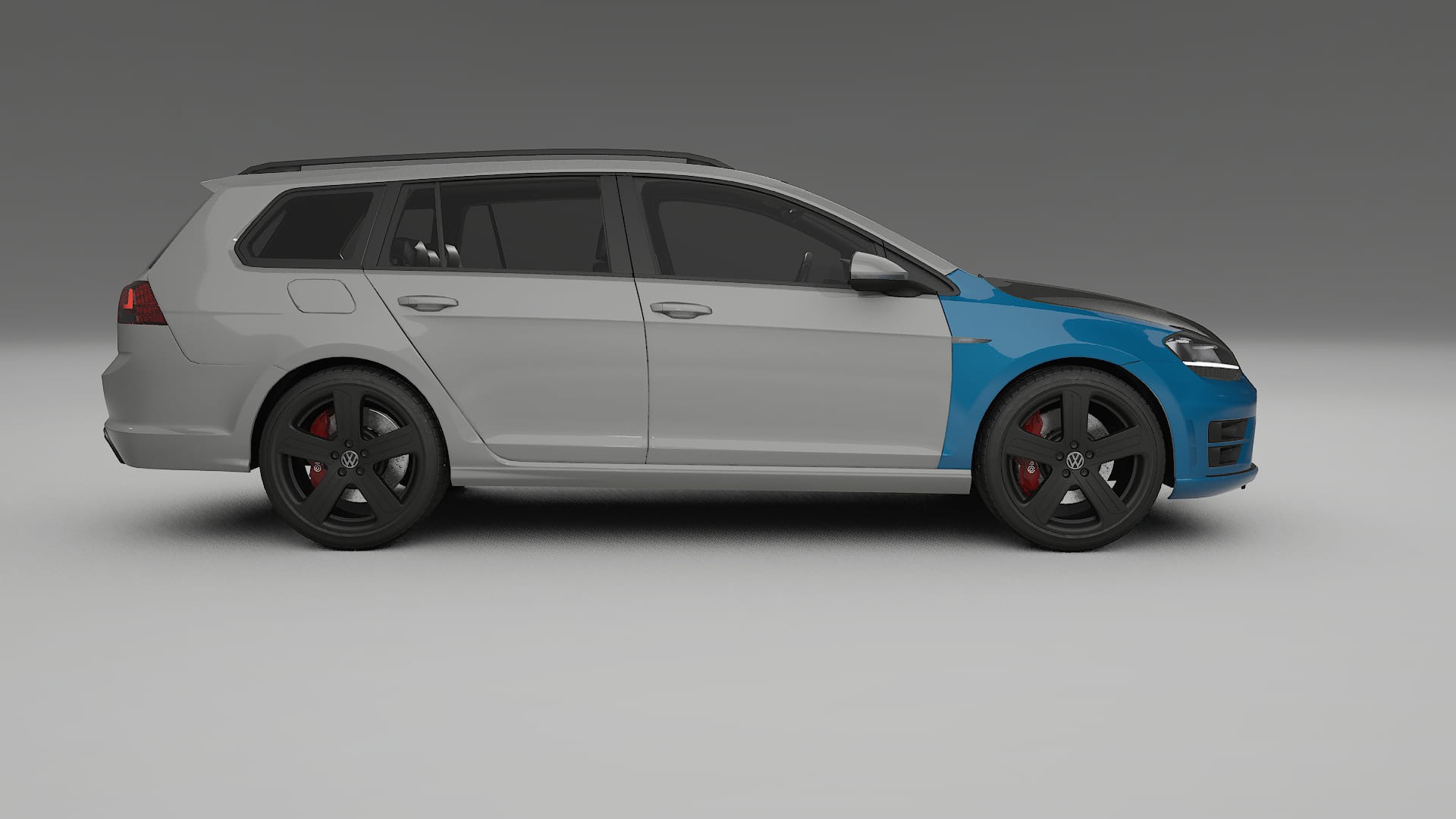 Película de Proteção de Pintura VW Golf Variant Mk7 | Kit Frontal CrystalGuard com Capô em Estilo Carbono 2