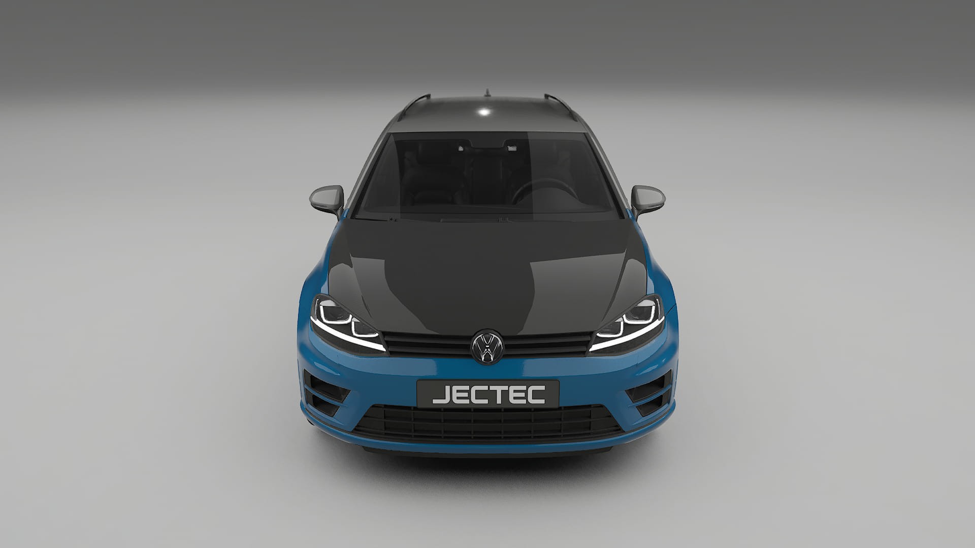 Película de Proteção de Pintura VW Golf Variant Mk7 | Kit Frontal CrystalGuard com Capô em Estilo Carbono