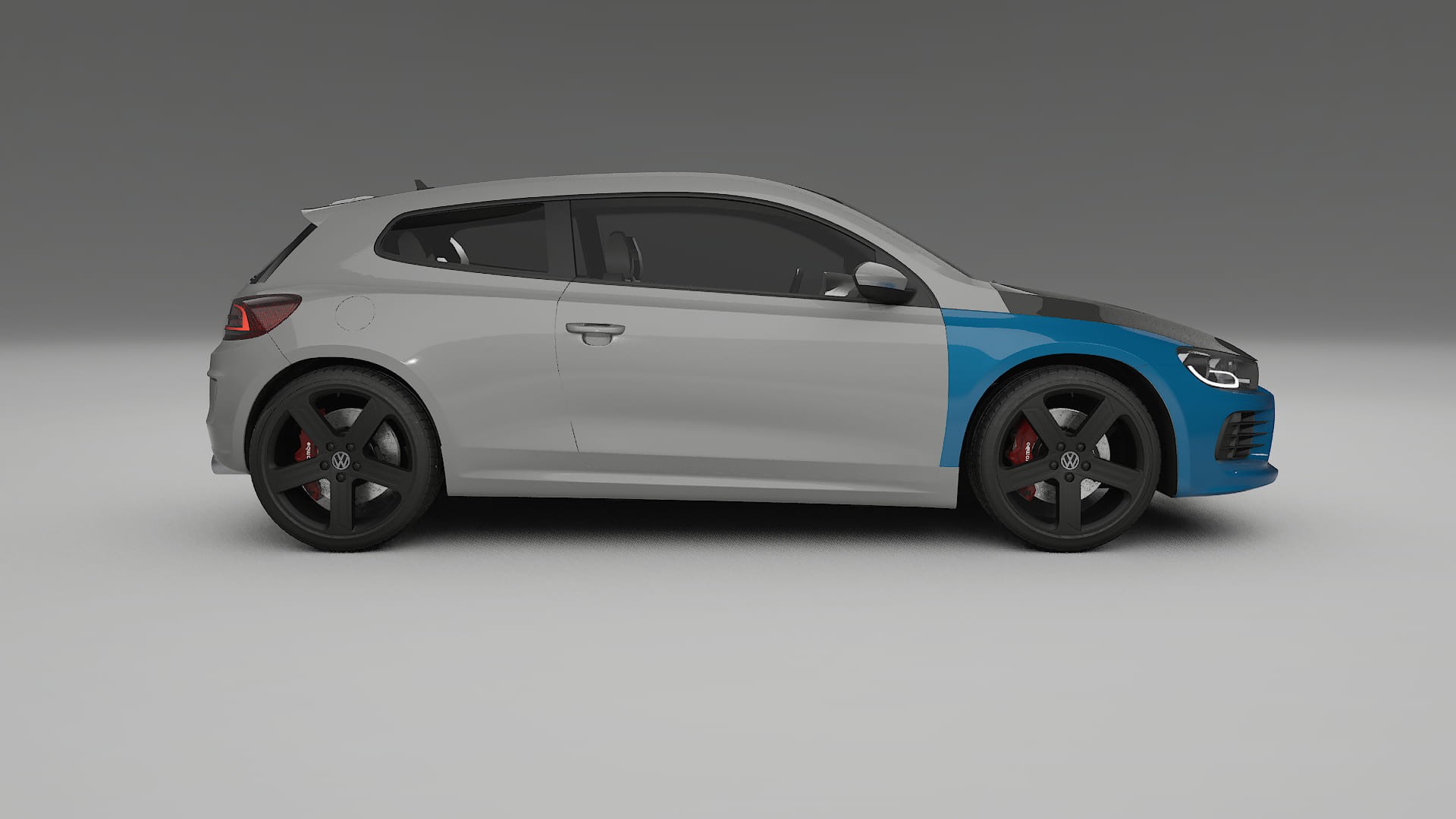Película de Proteção de Pintura VW Scirocco R III | Kit Frontal CrystalGuard com Capô em Estilo Carbono