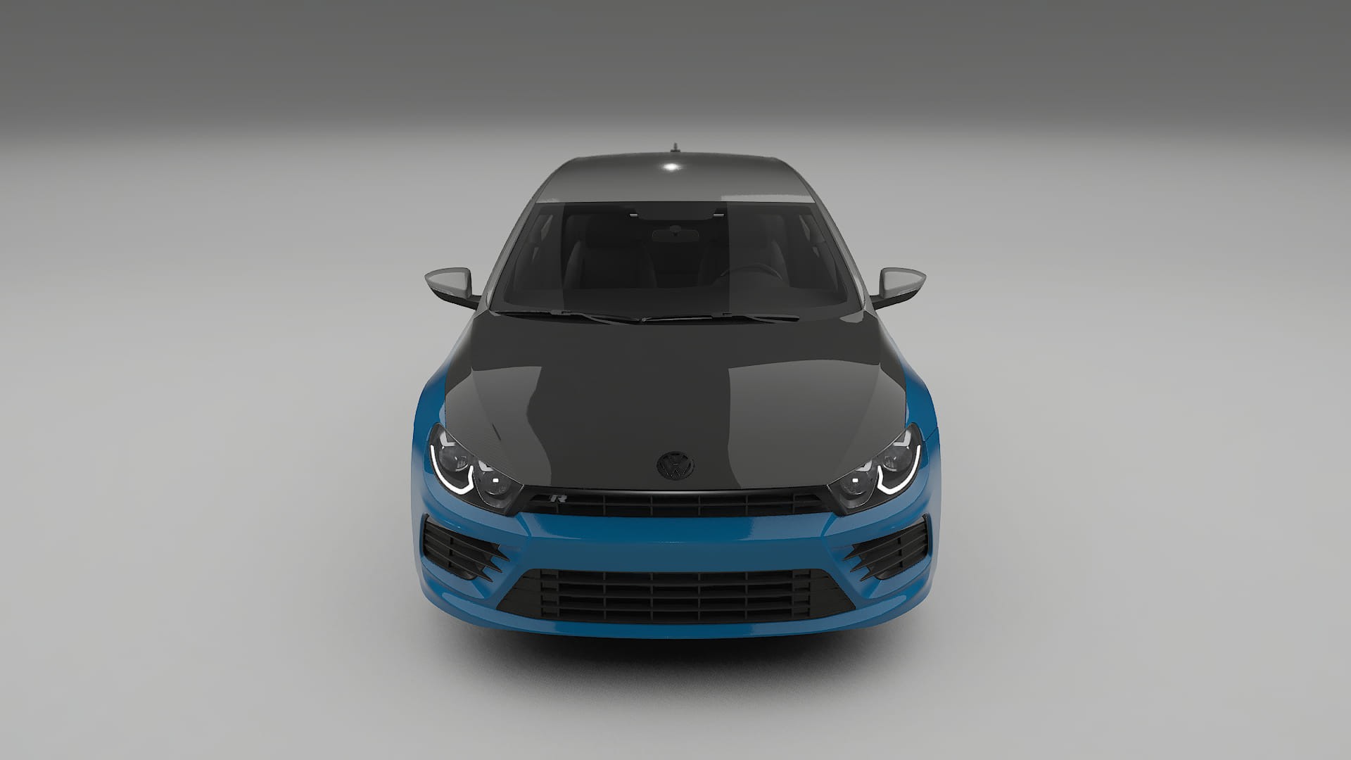 Película de Proteção de Pintura VW Scirocco R III | Kit Frontal CrystalGuard com Capô em Estilo Carbono
