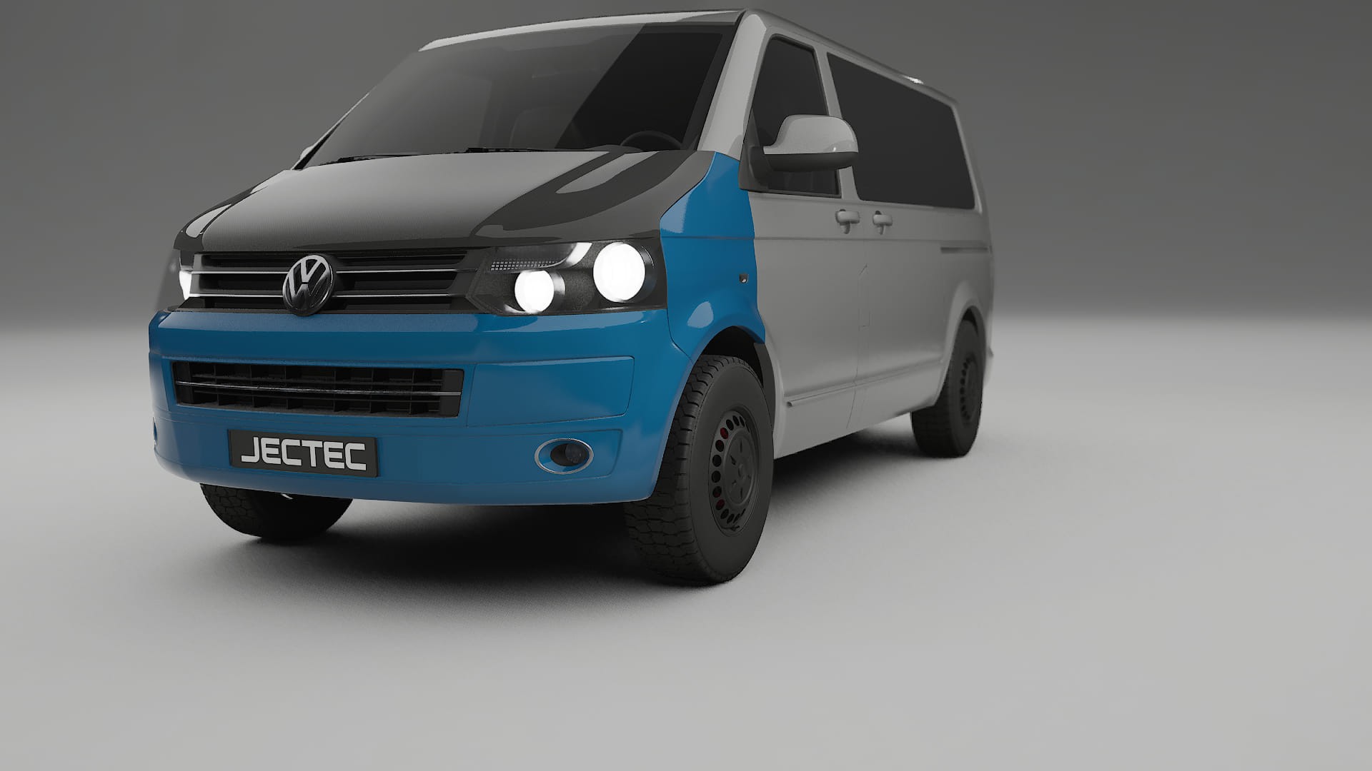 Película de Proteção de Pintura VW Transporter T5 Caravelle | Kit Frontal CrystalGuard com Capô em Estilo Carbono