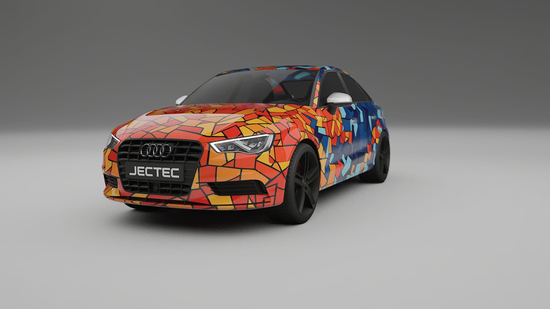 Audi A3 8V sedan prefacelift pre-LCI BARCELONA – Kit Wrap PPF Personalizado em Filme de Poliuretano Imprimível