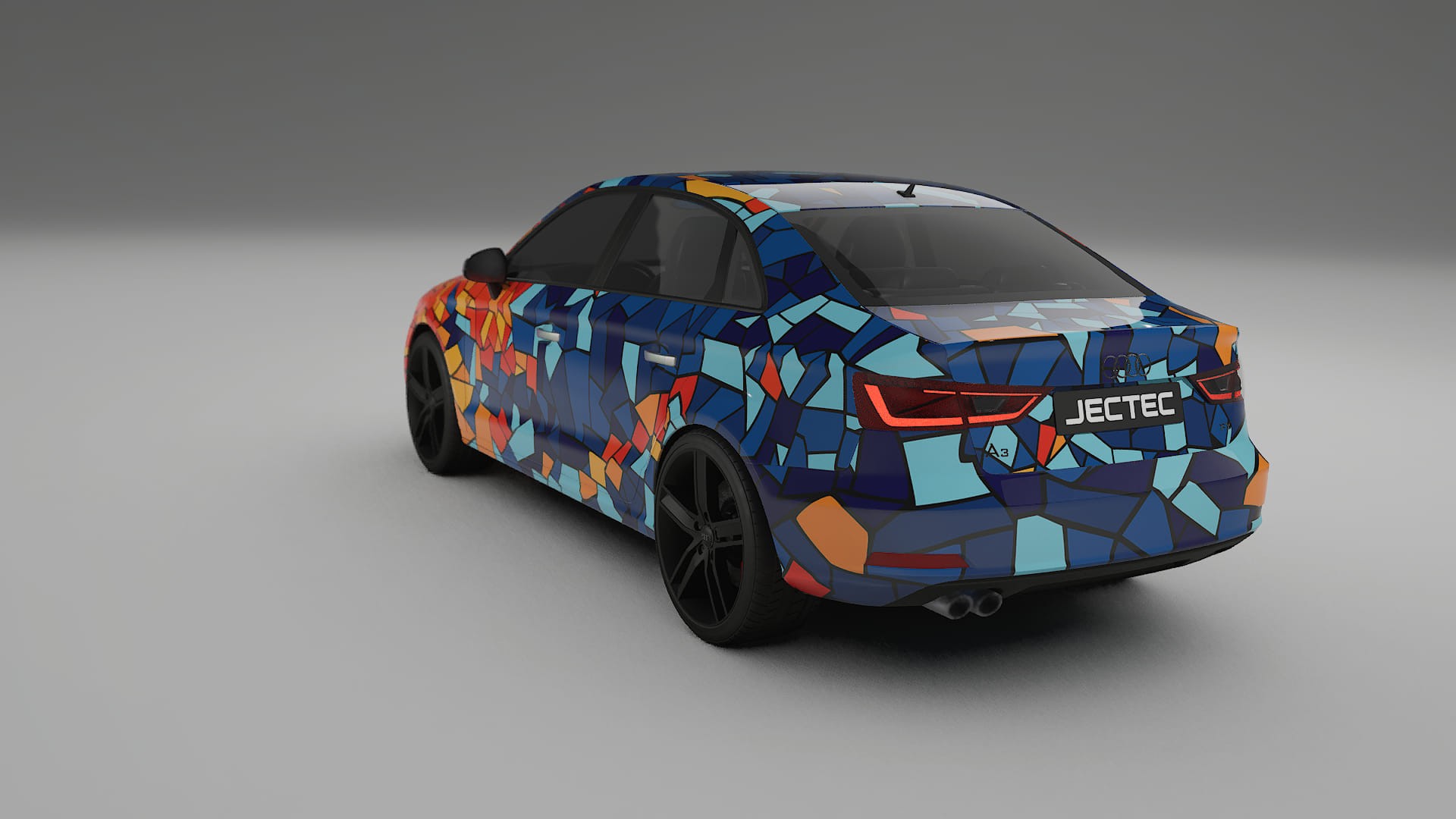 Audi A3 8V sedan prefacelift pre-LCI BARCELONA – Kit Wrap PPF Personalizado em Filme de Poliuretano Imprimível