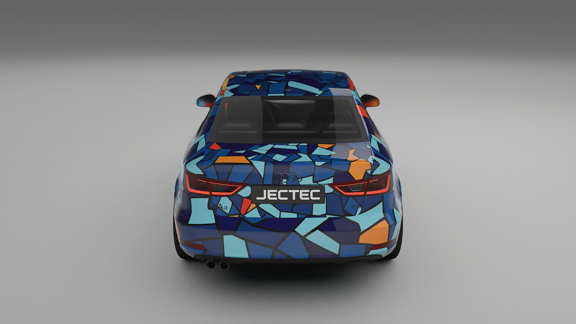 Audi A3 8V sedan prefacelift pre-LCI BARCELONA – Kit Wrap PPF Personalizado em Filme de Poliuretano Imprimível