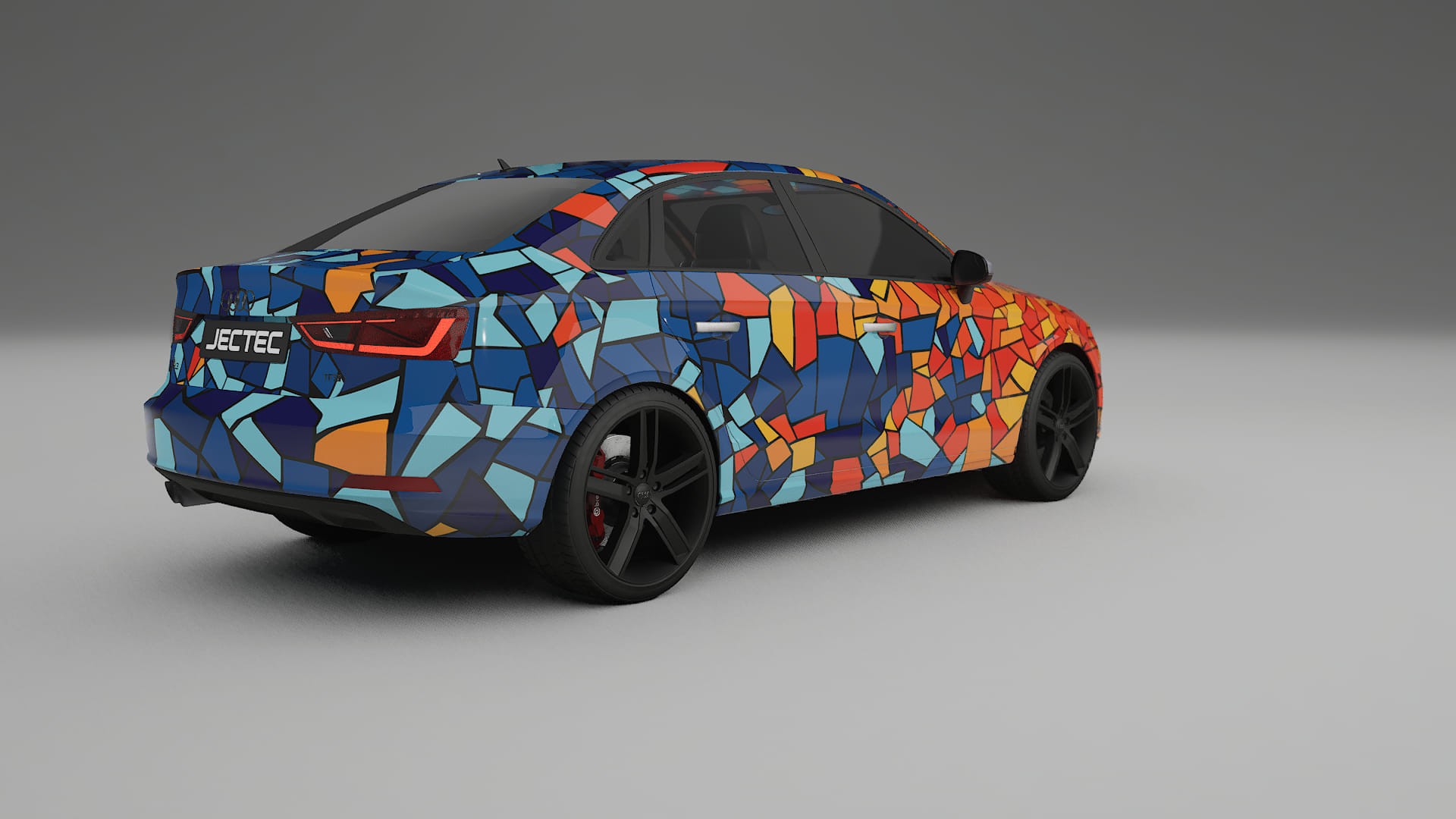 Audi A3 8V sedan prefacelift pre-LCI BARCELONA – Kit Wrap PPF Personalizado em Filme de Poliuretano Imprimível