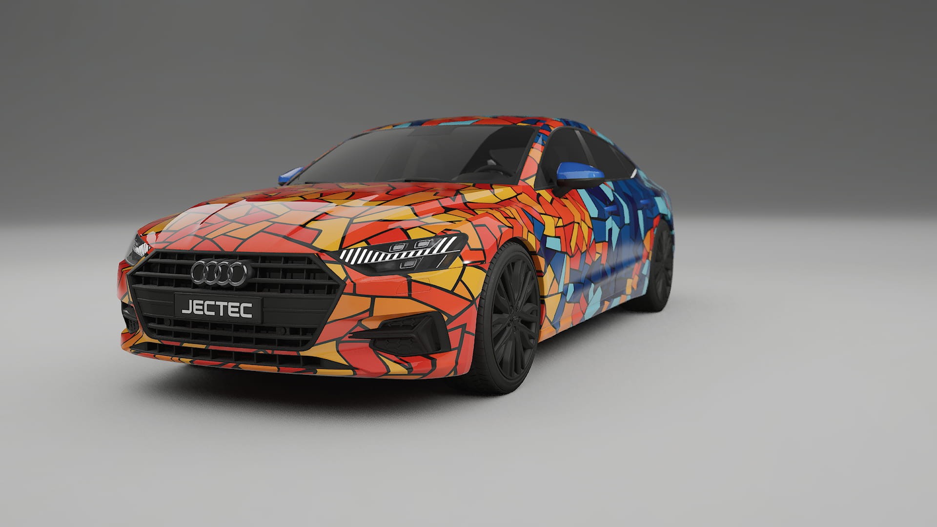 Audi A7 C8 Sportback prefacelift pre-LCI BARCELONA – Kit Wrap PPF Personalizado em Filme de Poliuretano Imprimível