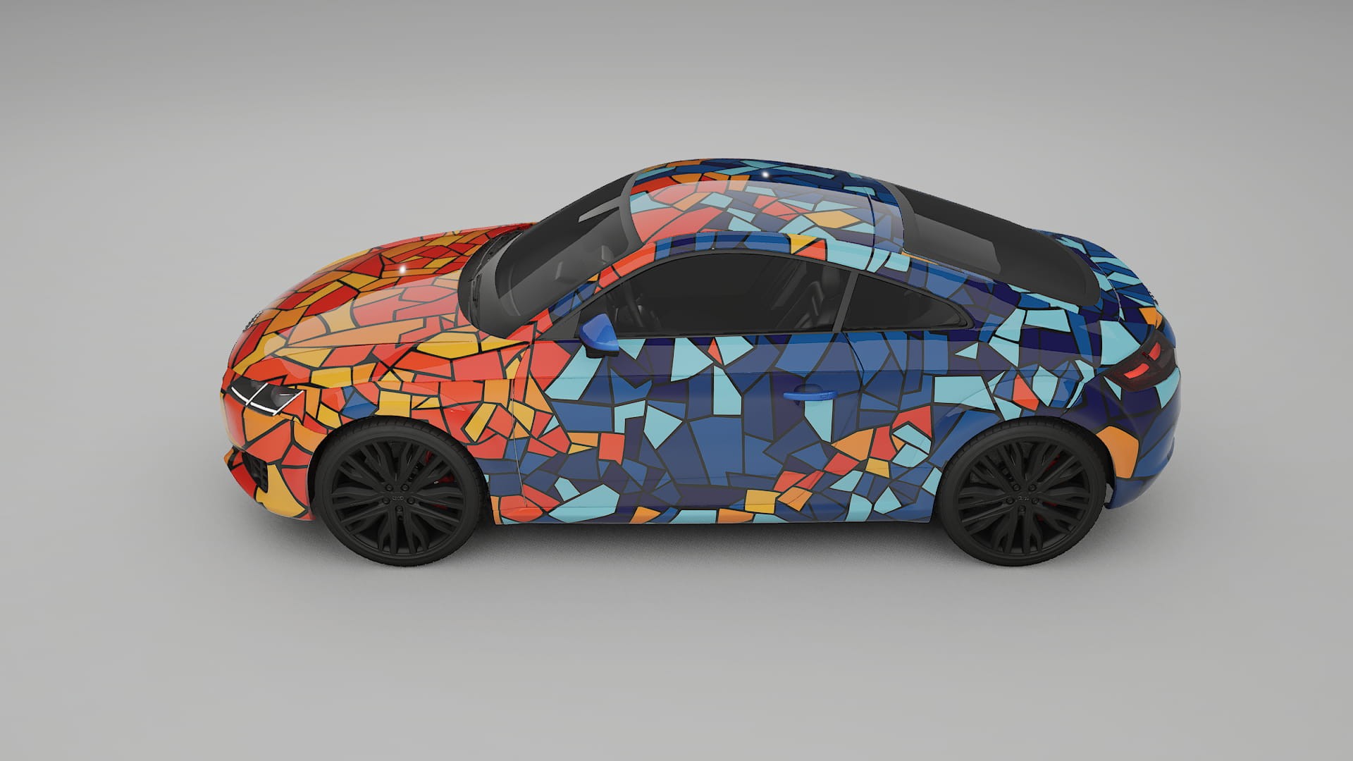 Audi TT Coupe 8S prefacelift pre-LCI BARCELONA – Kit Wrap PPF Personalizado em Filme de Poliuretano Imprimível