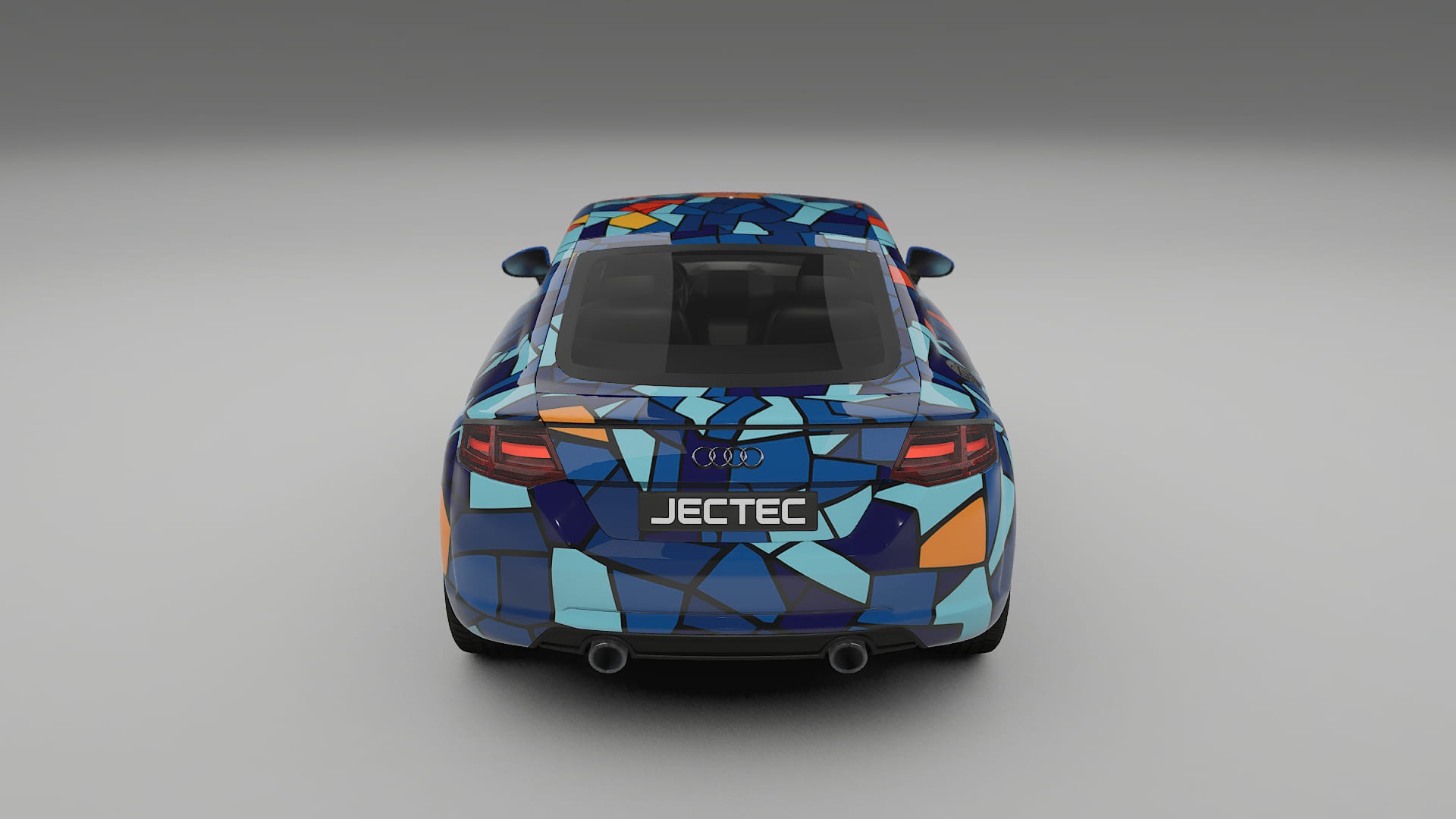 Audi TT Coupe 8S prefacelift pre-LCI BARCELONA – Kit Wrap PPF Personalizado em Filme de Poliuretano Imprimível