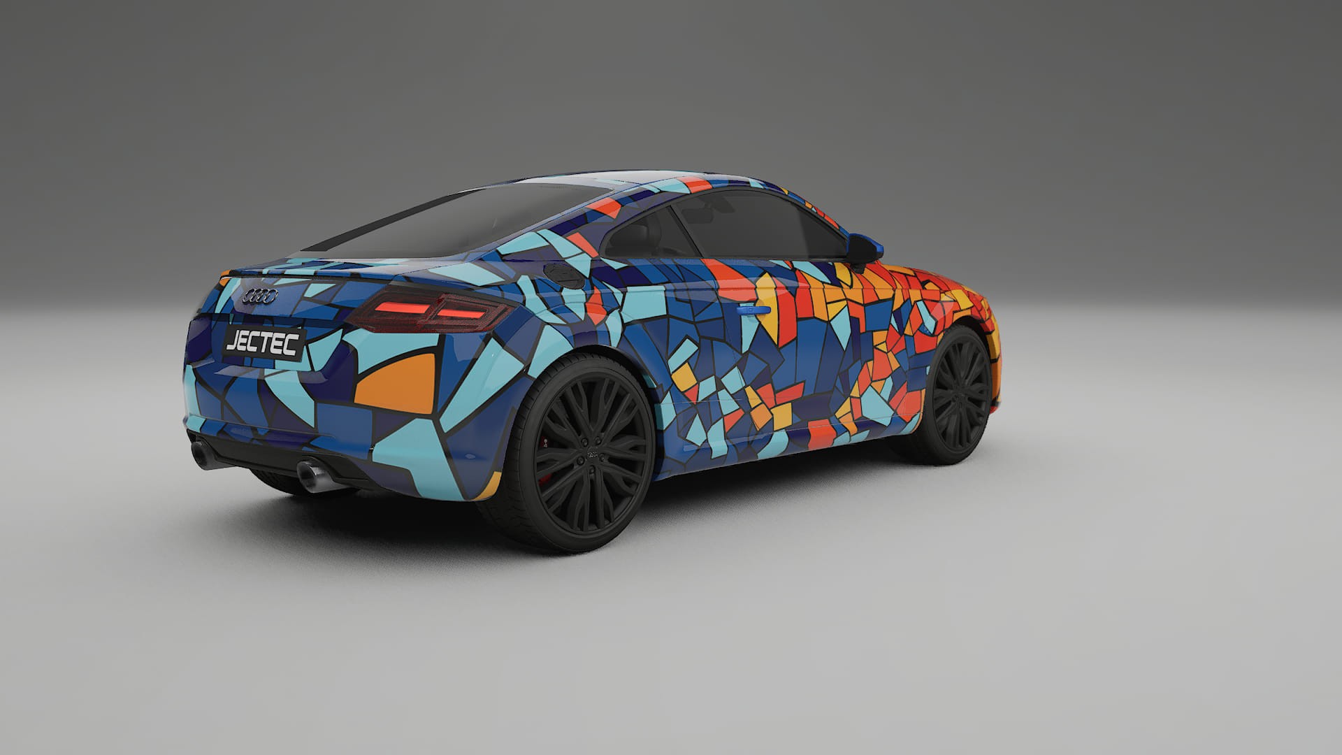 Audi TT Coupe 8S prefacelift pre-LCI BARCELONA – Kit Wrap PPF Personalizado em Filme de Poliuretano Imprimível