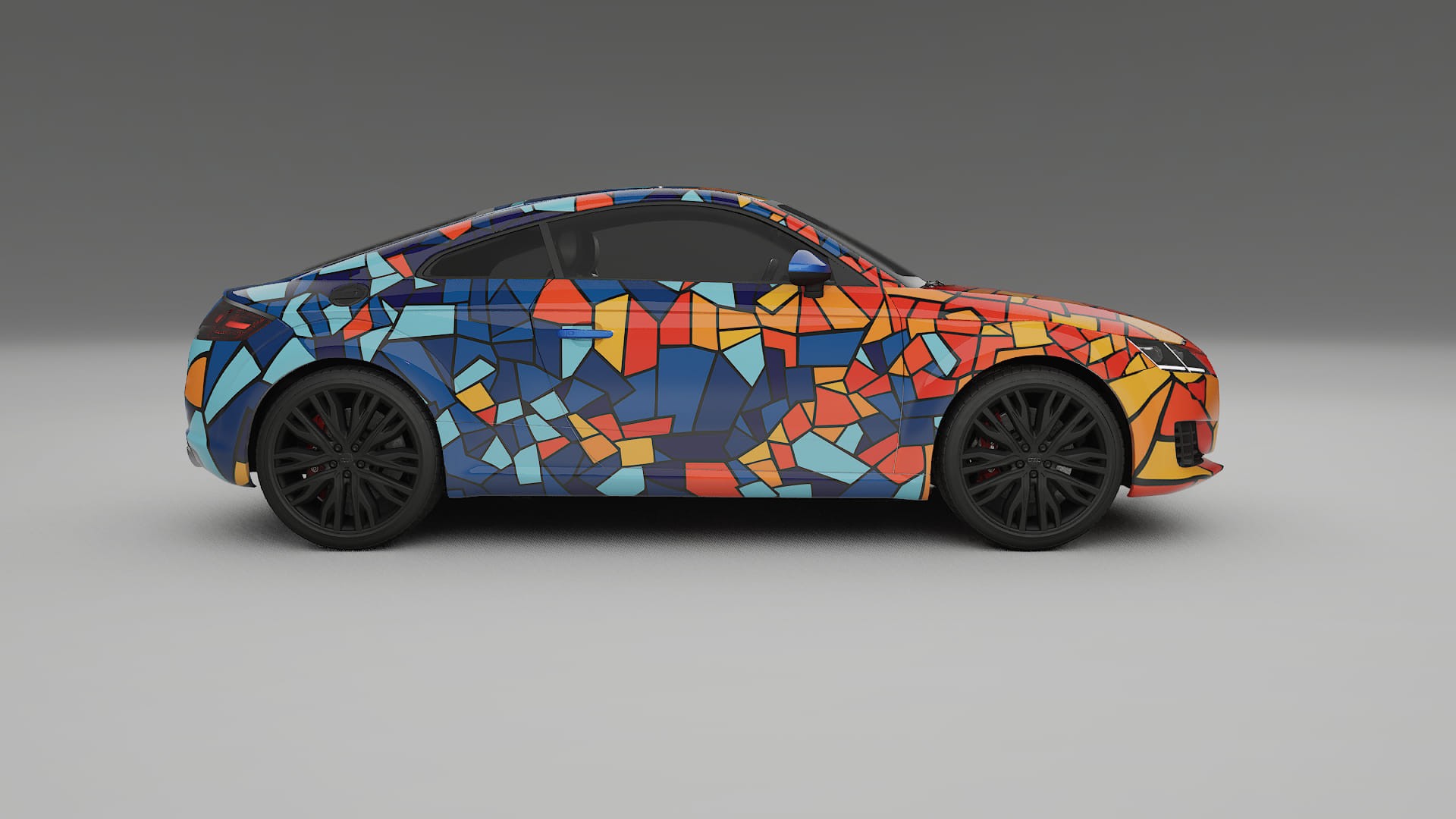 Audi TT Coupe 8S prefacelift pre-LCI BARCELONA – Kit Wrap PPF Personalizado em Filme de Poliuretano Imprimível