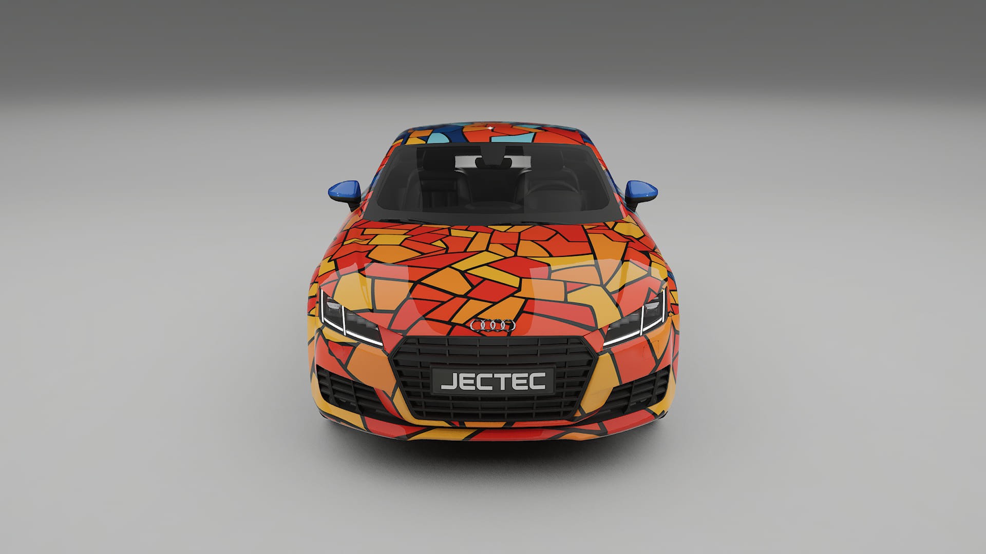 Audi TT Coupe 8S prefacelift pre-LCI BARCELONA – Kit Wrap PPF Personalizado em Filme de Poliuretano Imprimível
