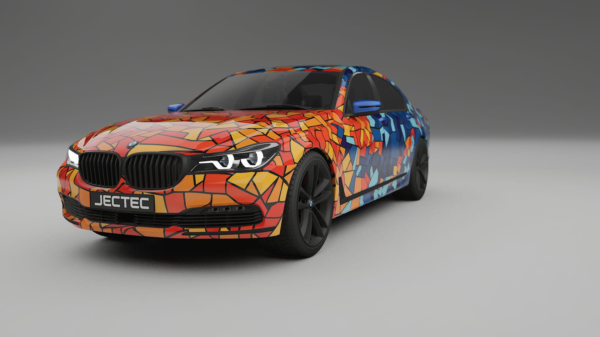 BMW 7 G11 G12 facelift LCI BARCELONA – Kit Wrap PPF Personalizado em Filme de Poliuretano Imprimível
