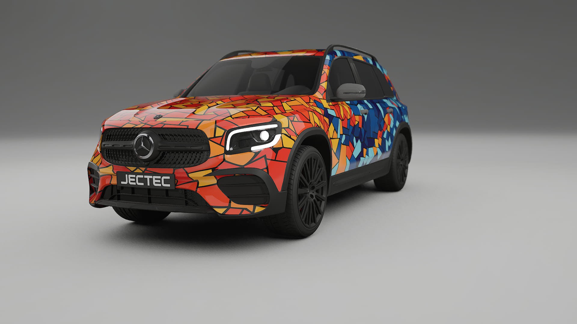 Mercedes AMG GLB BARCELONA – Kit Wrap PPF Personalizado em Filme de Poliuretano Imprimível