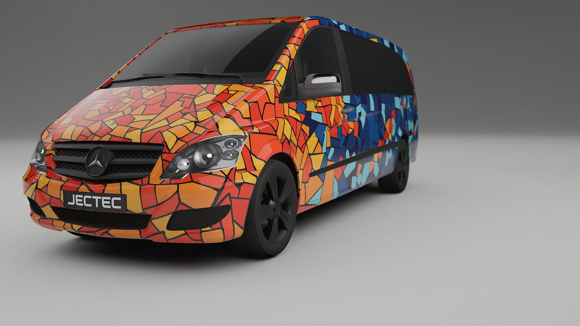 Mercedes Viano Extralong W439 Facelift LCI BARCELONA – Kit Wrap PPF Personalizado em Filme de Poliuretano Imprimível