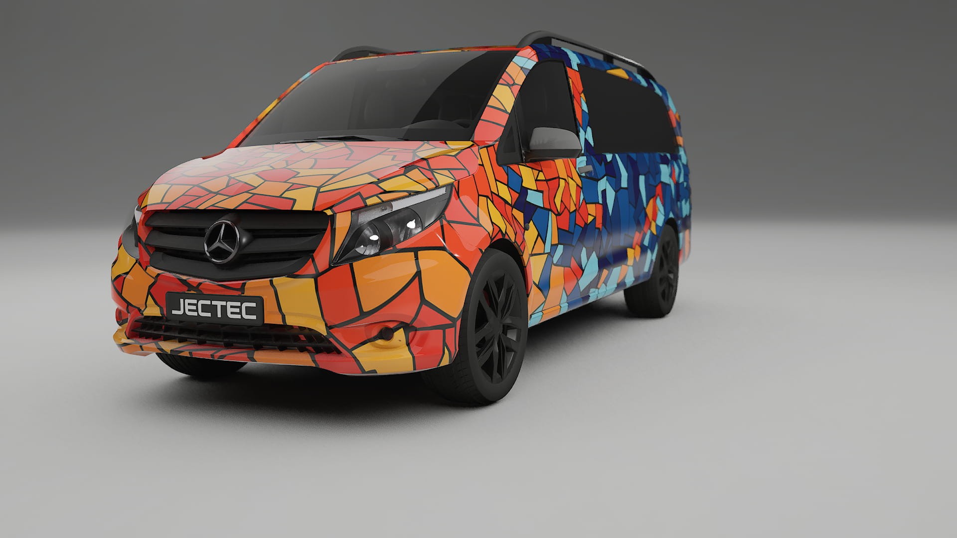 Mercedes Vito Short W447 prefacelift pre-LCI BARCELONA – Kit Wrap PPF Personalizado em Filme de Poliuretano Imprimível