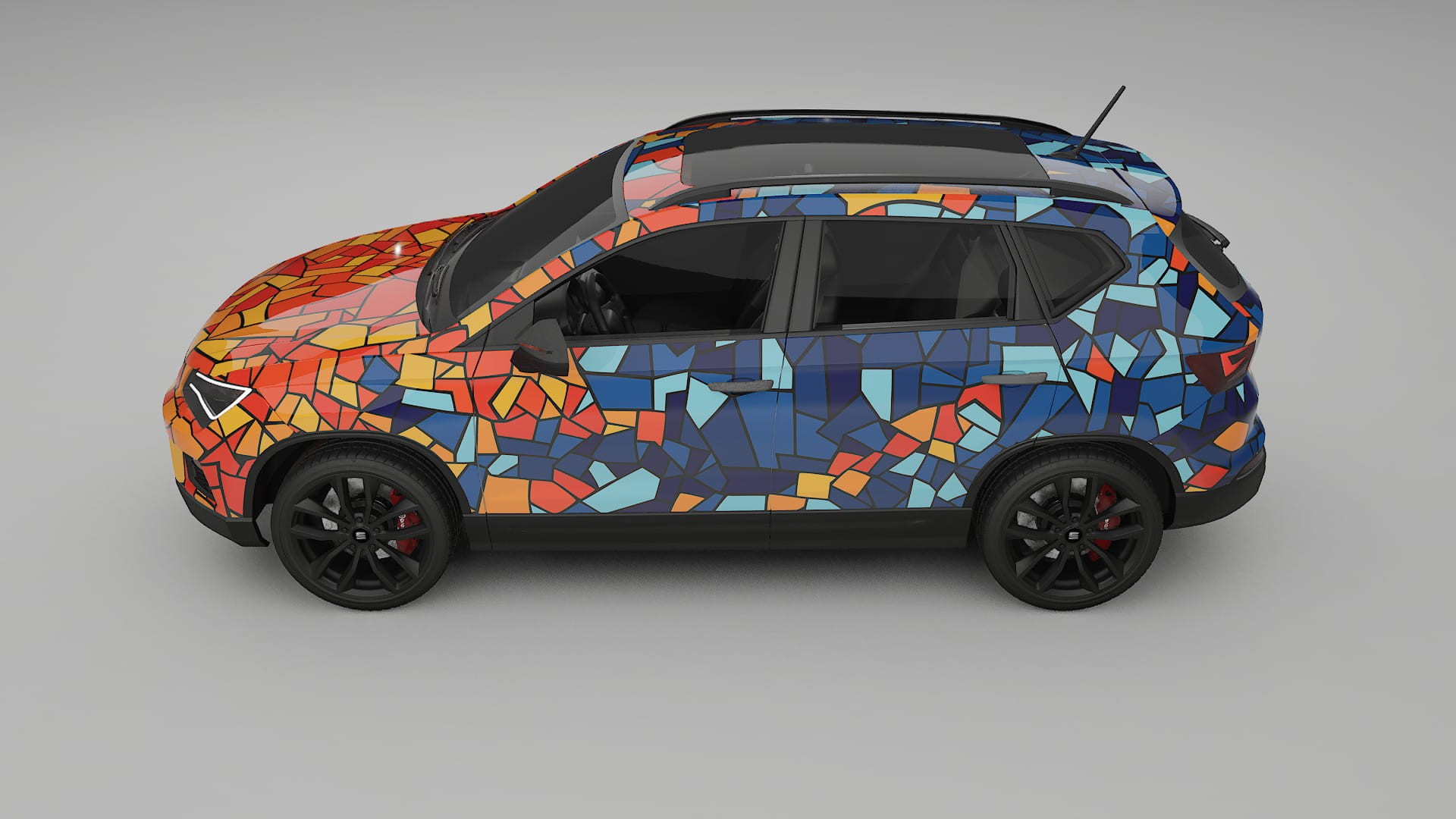 Seat Ateca KH7 BARCELONA – Kit Wrap PPF Personalizado em Filme de Poliuretano Imprimível