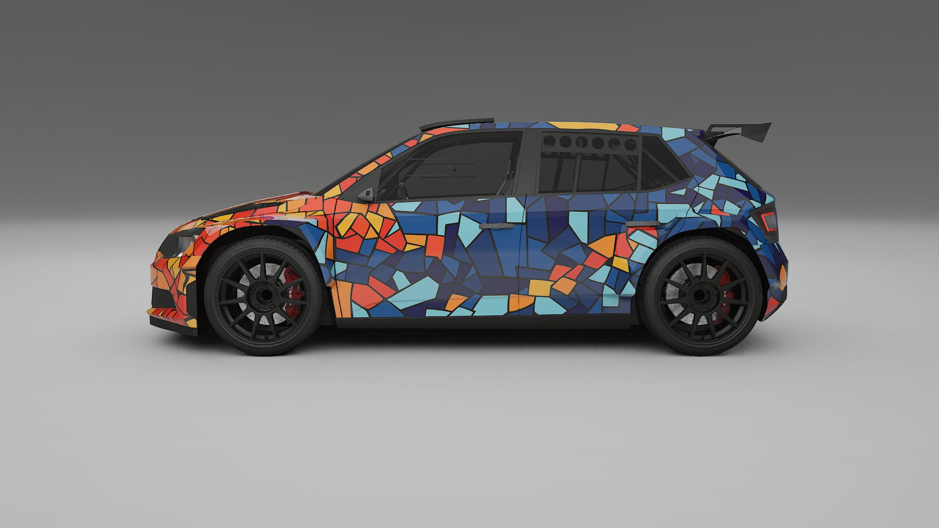 Škoda Fabia R5 6V BARCELONA – Kit Wrap PPF Personalizado em Filme de Poliuretano Imprimível