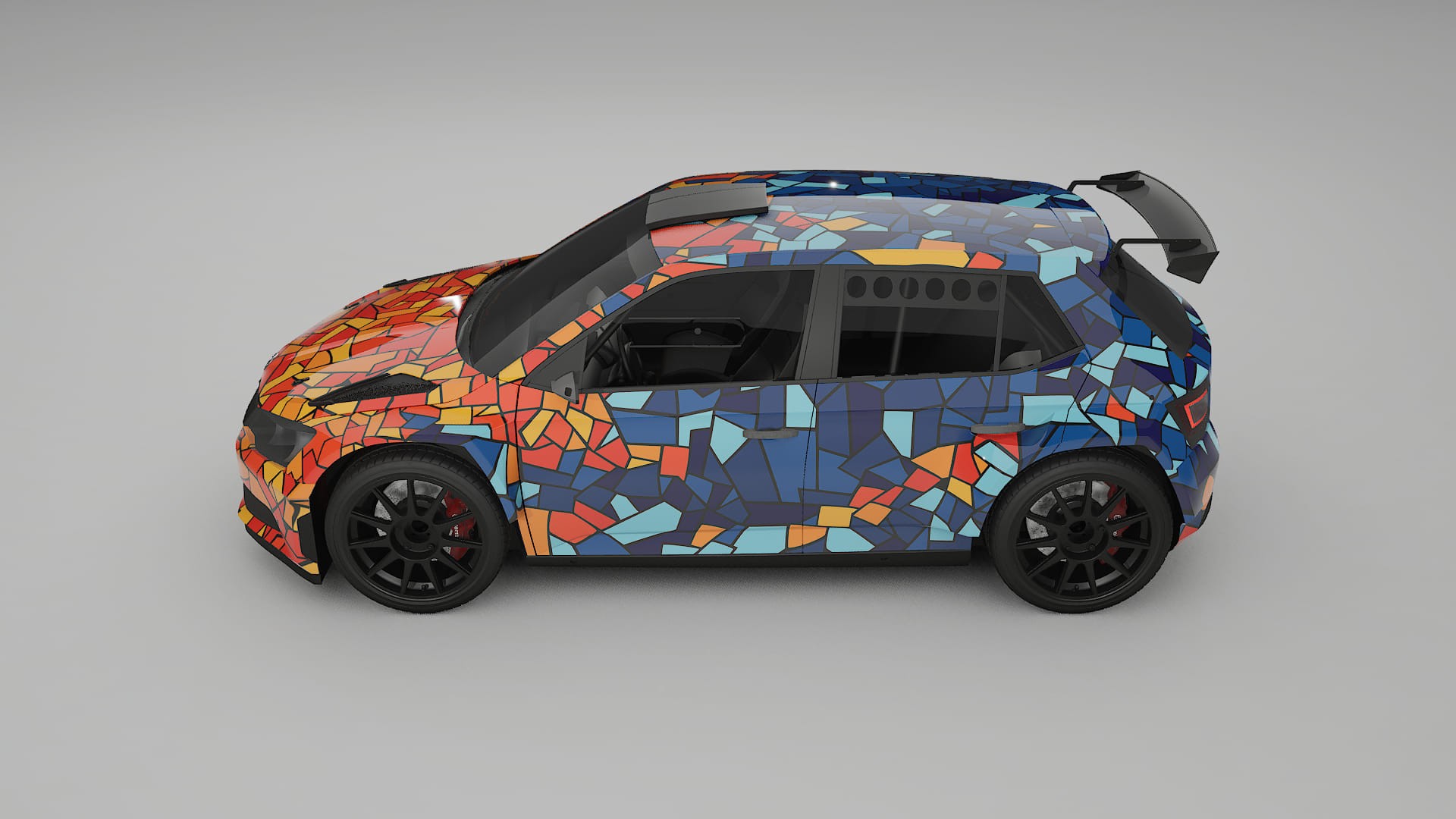Škoda Fabia R5 6V BARCELONA – Kit Wrap PPF Personalizado em Filme de Poliuretano Imprimível