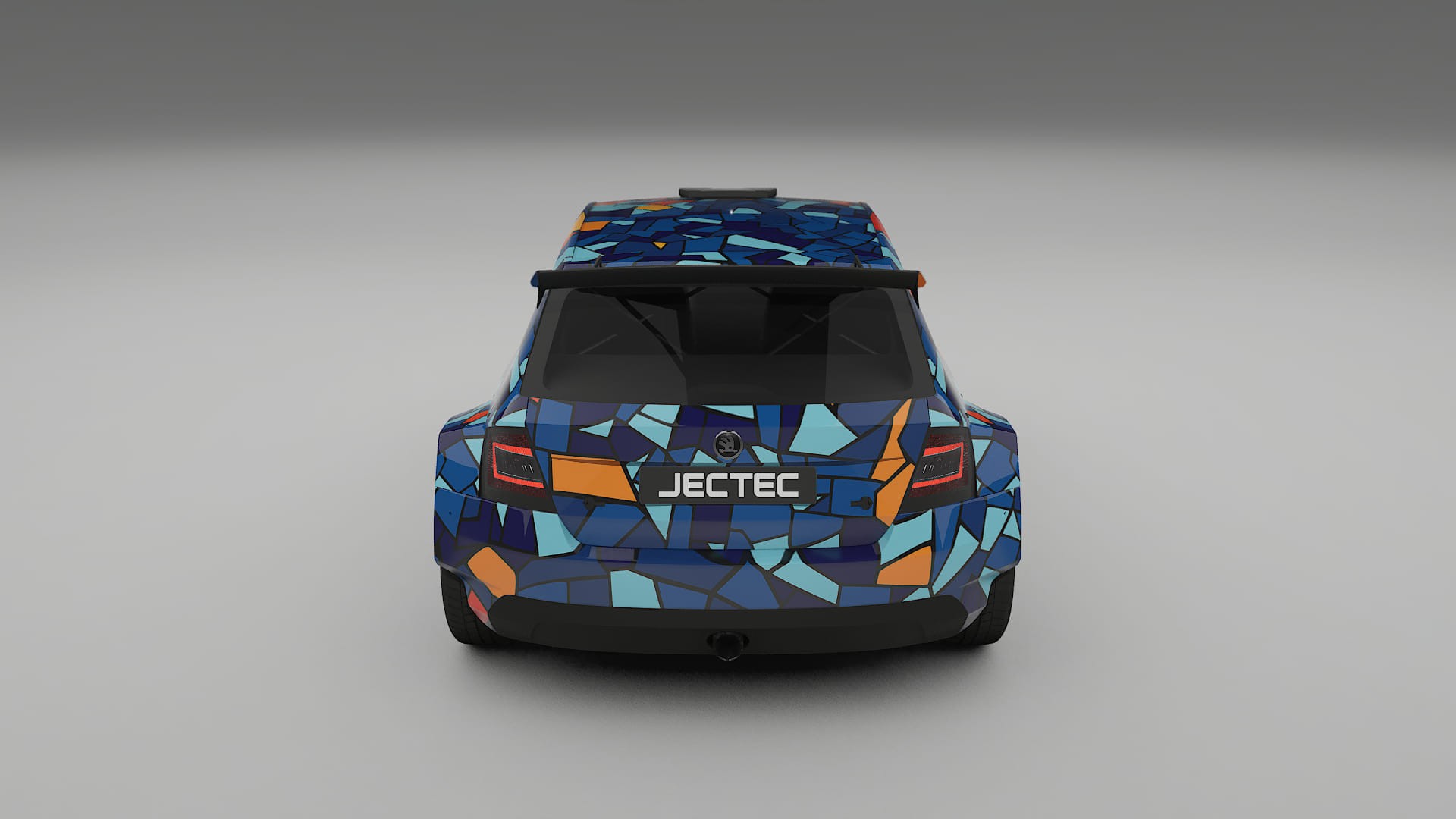 Škoda Fabia R5 6V BARCELONA – Kit Wrap PPF Personalizado em Filme de Poliuretano Imprimível