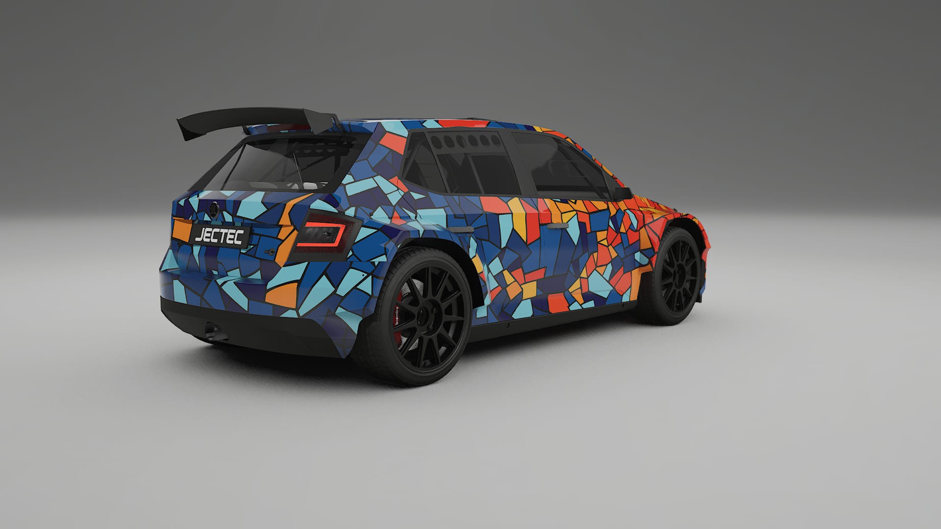 Škoda Fabia R5 6V BARCELONA – Kit Wrap PPF Personalizado em Filme de Poliuretano Imprimível