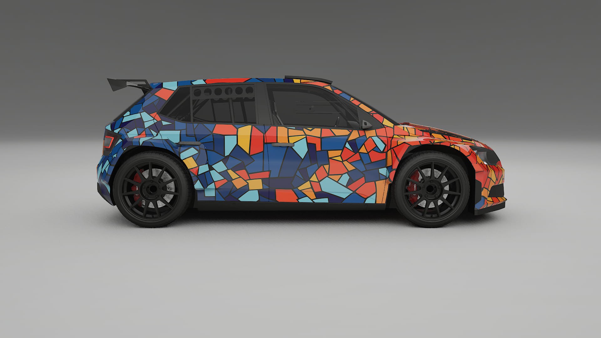 Škoda Fabia R5 6V BARCELONA – Kit Wrap PPF Personalizado em Filme de Poliuretano Imprimível