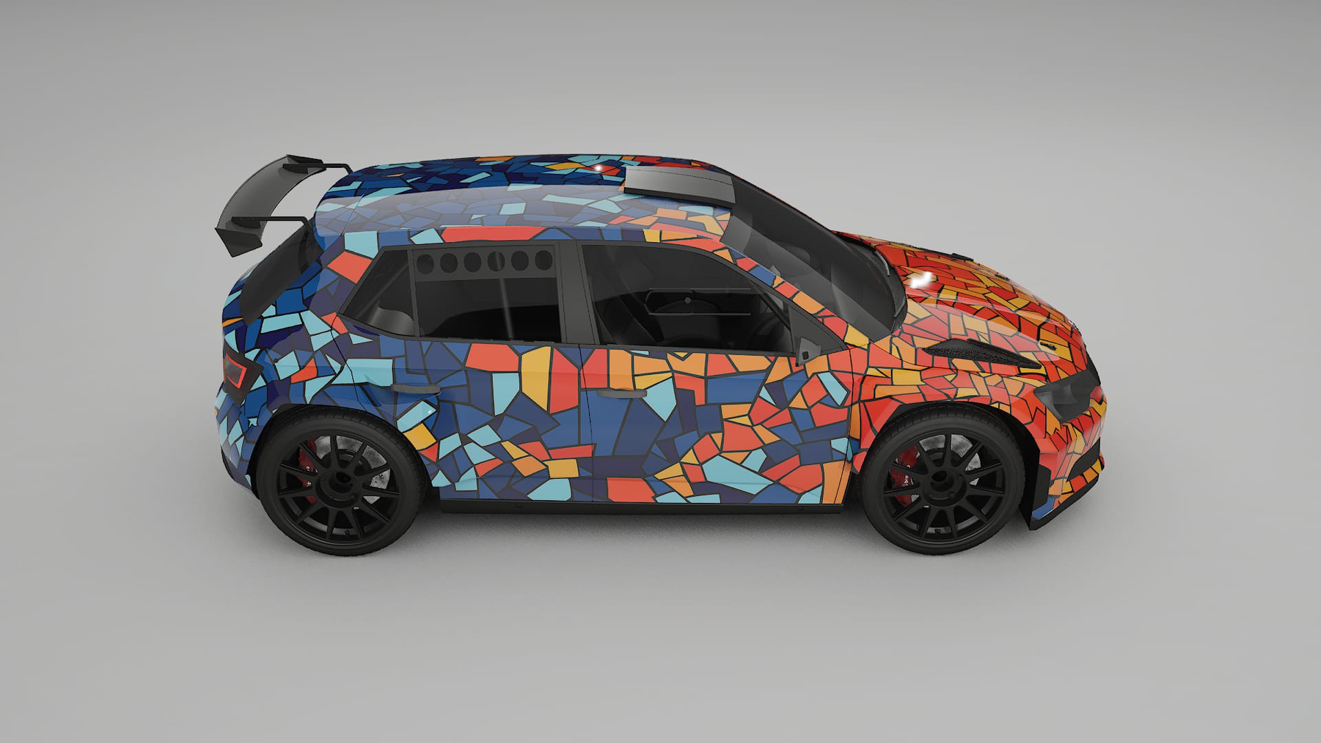 Škoda Fabia R5 6V BARCELONA – Kit Wrap PPF Personalizado em Filme de Poliuretano Imprimível
